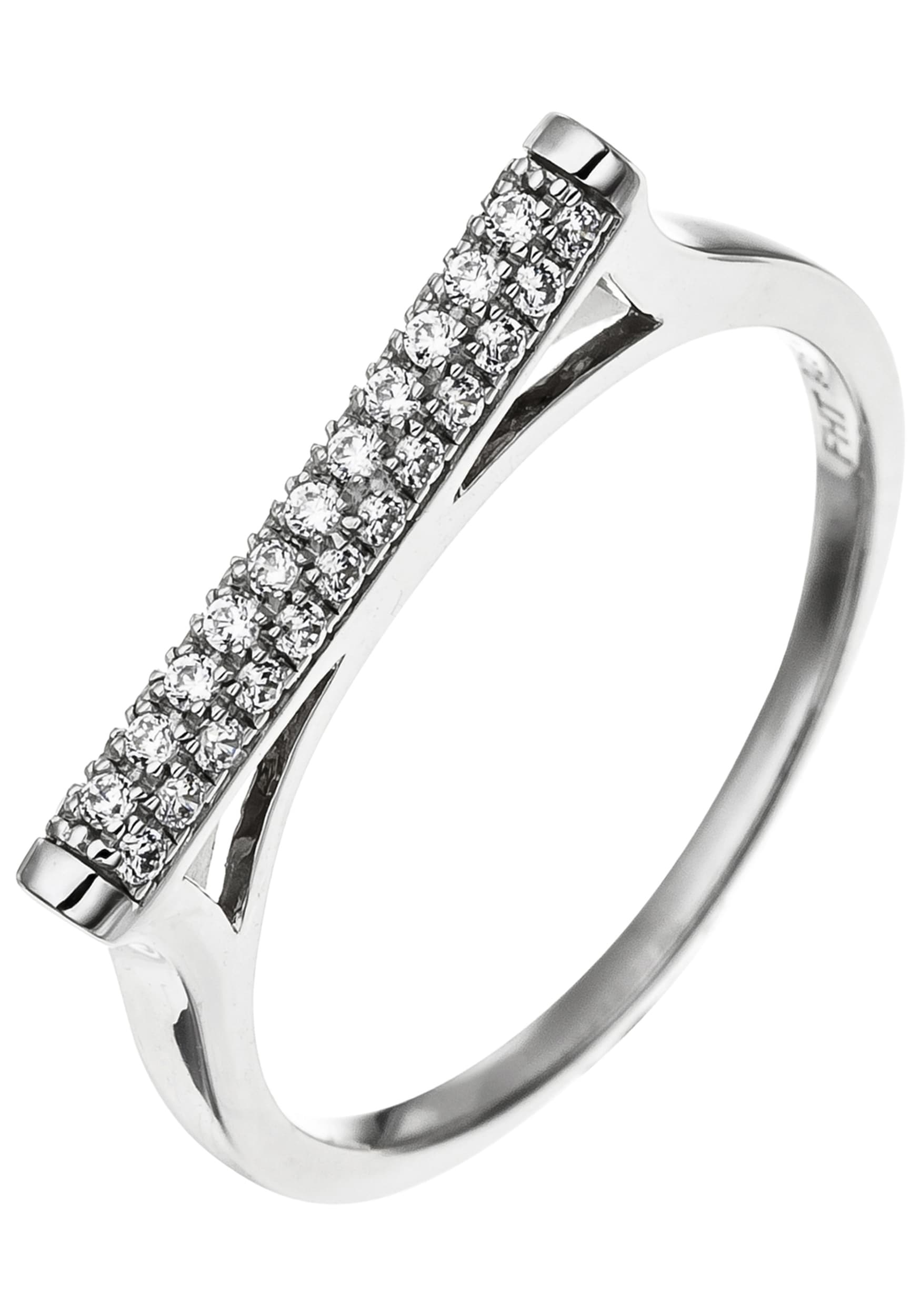 JOBO Silberring 925 Silber mit Zirkonia