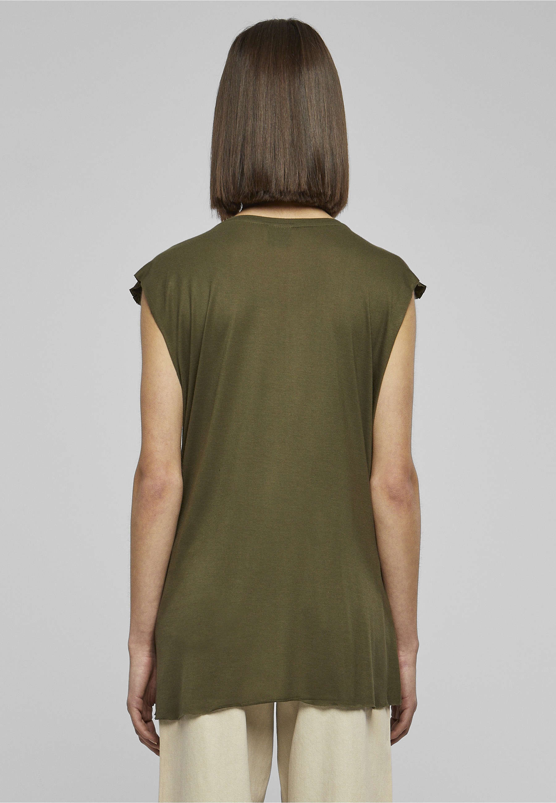 URBAN CLASSICS T-Shirt »Urban Classics Damen Ladies Shoulder Zip HiLo Tee« 1 Stk.
