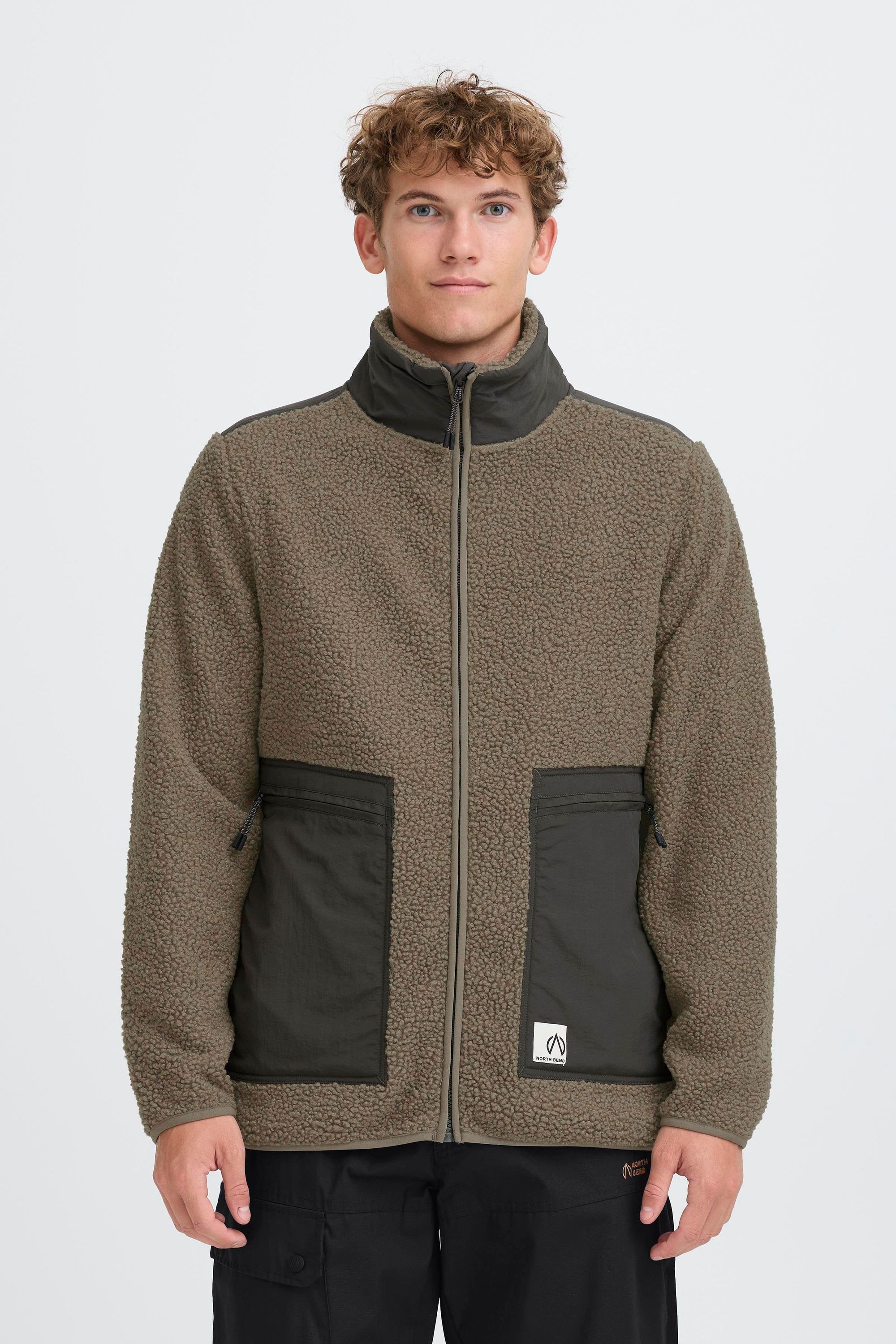 North Bend Plüschjacke »Plüschjacke NBGalonne M Teddy Jacket«