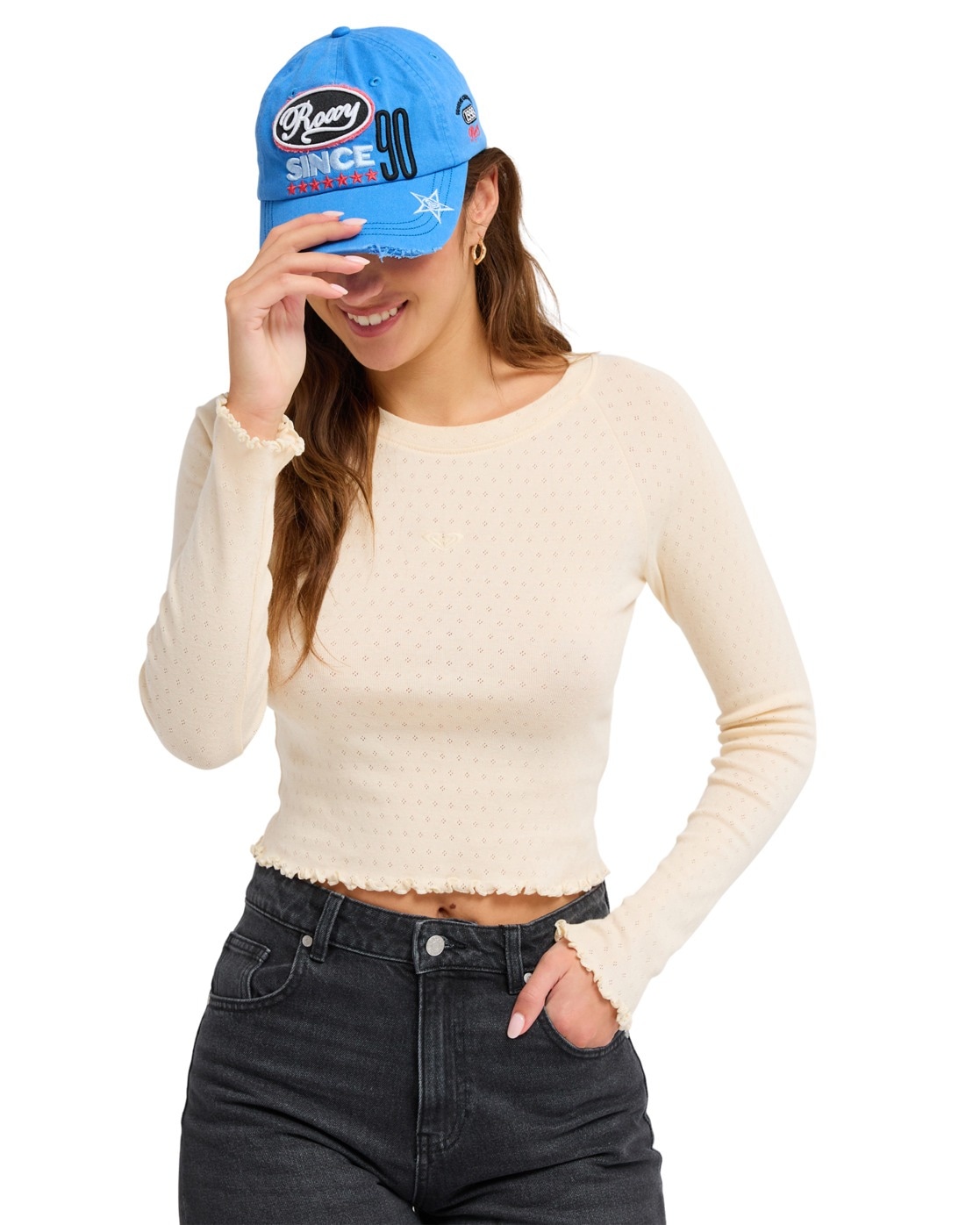 Roxy Langarmshirt "Time Off Pointelle"