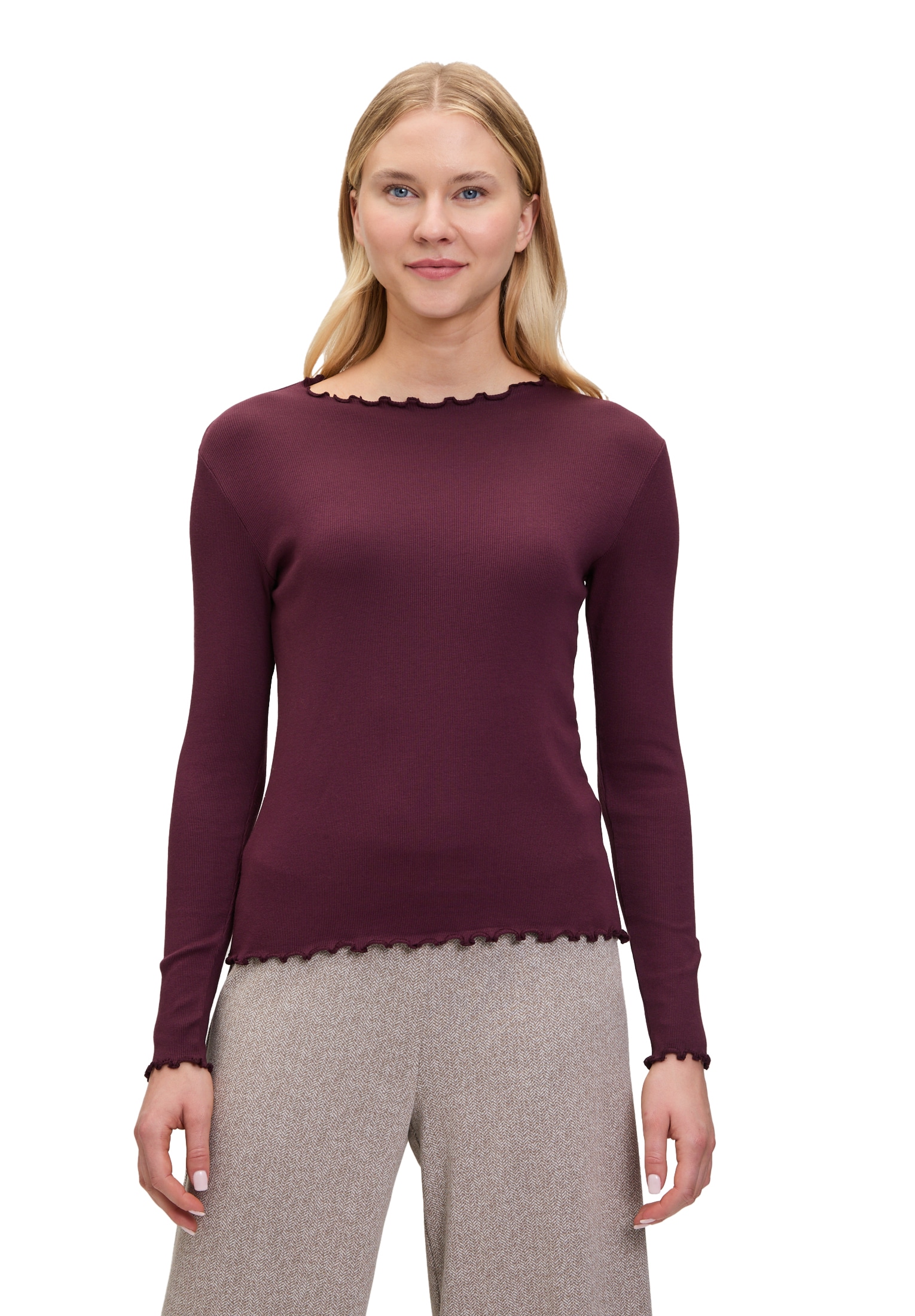 Cartoon Kurzarmshirt "Damen mit Kragen" 1 Stk. günstig online kaufen