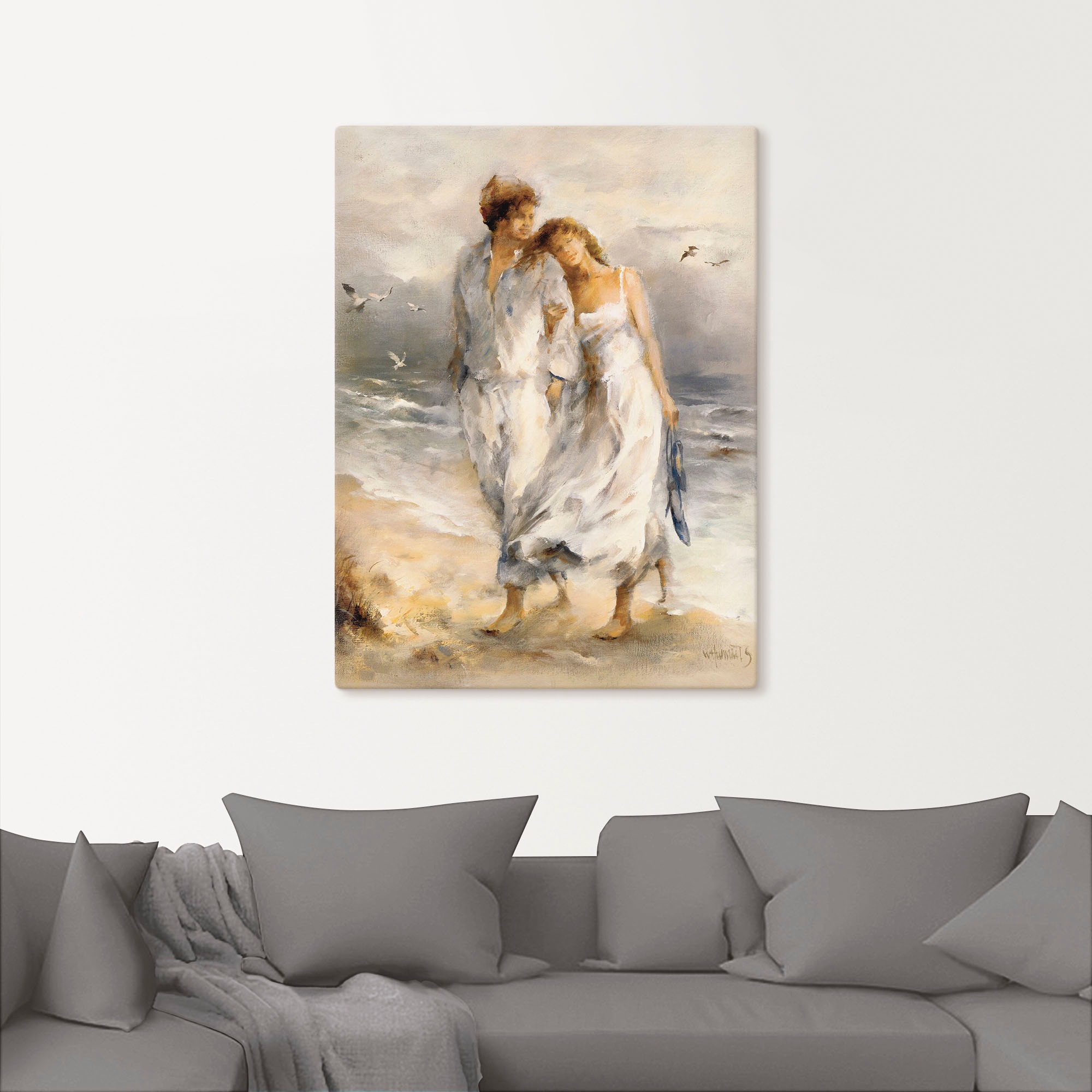 Artland Wandbild "Verliebt" Paar 1 Stk. tlg. als Leinwandbild, Poster in ve günstig online kaufen