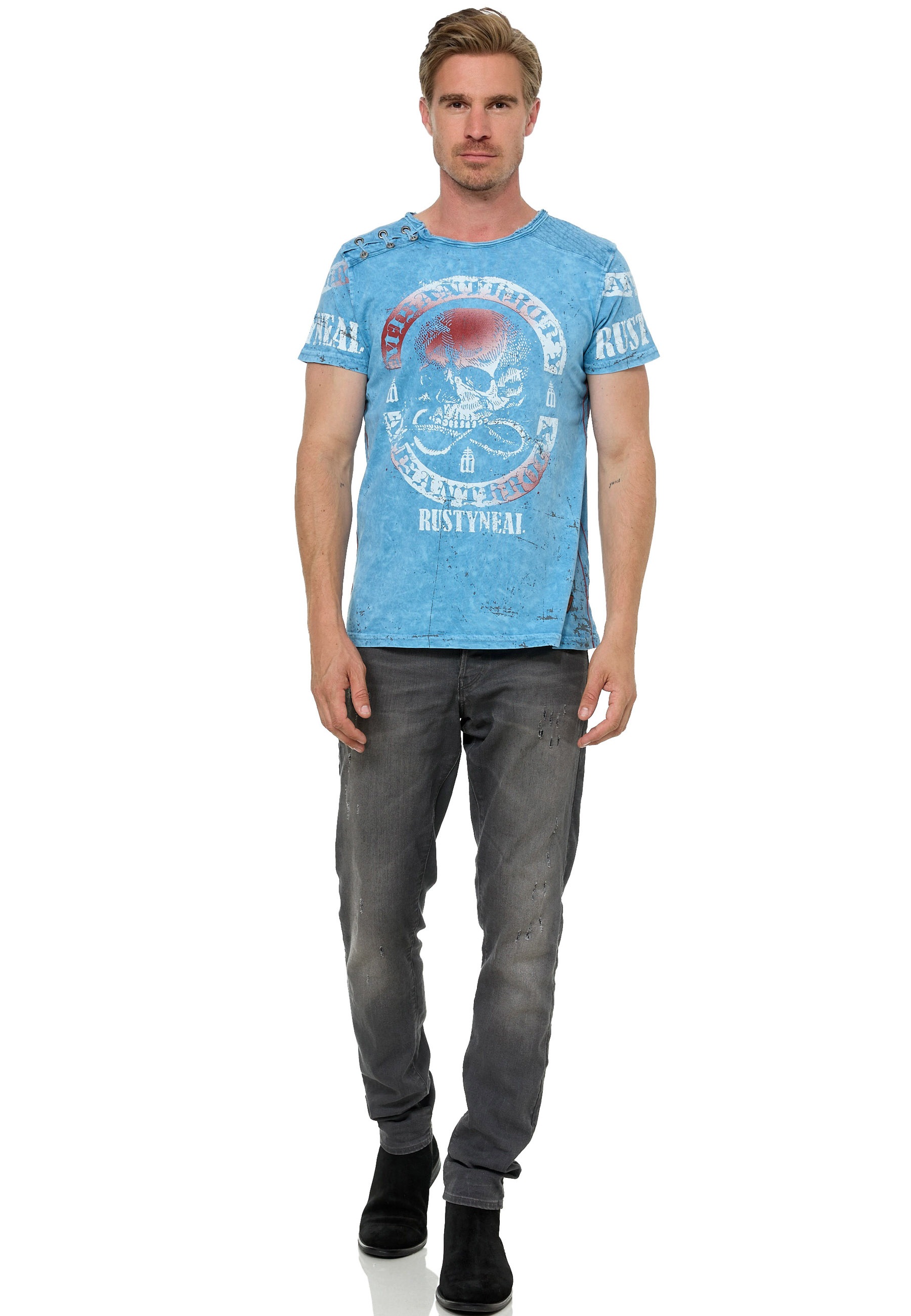 Rusty Neal T-Shirt, mit Markenprint