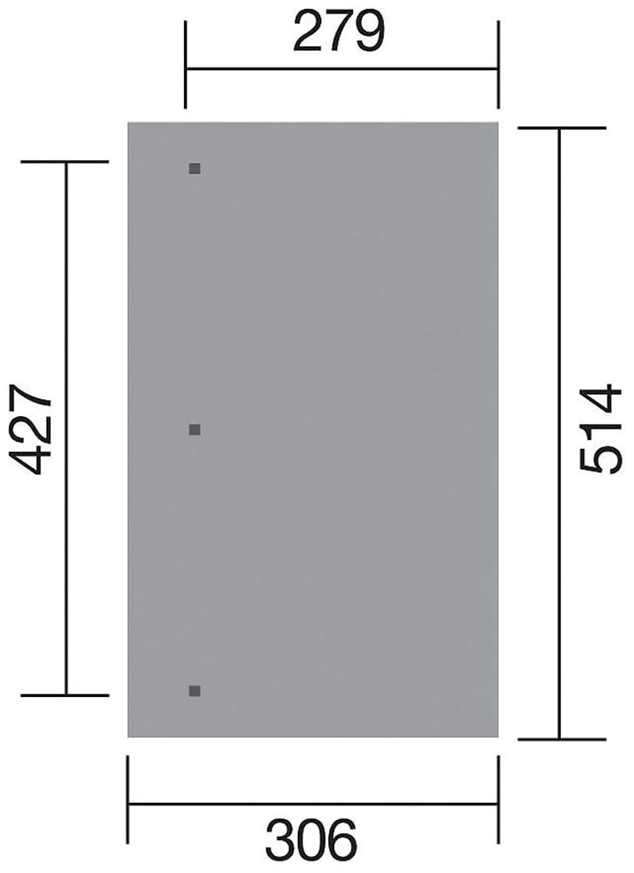 weka Terrassendach »671 Gr.4«, Pfostenstärke 90 mm