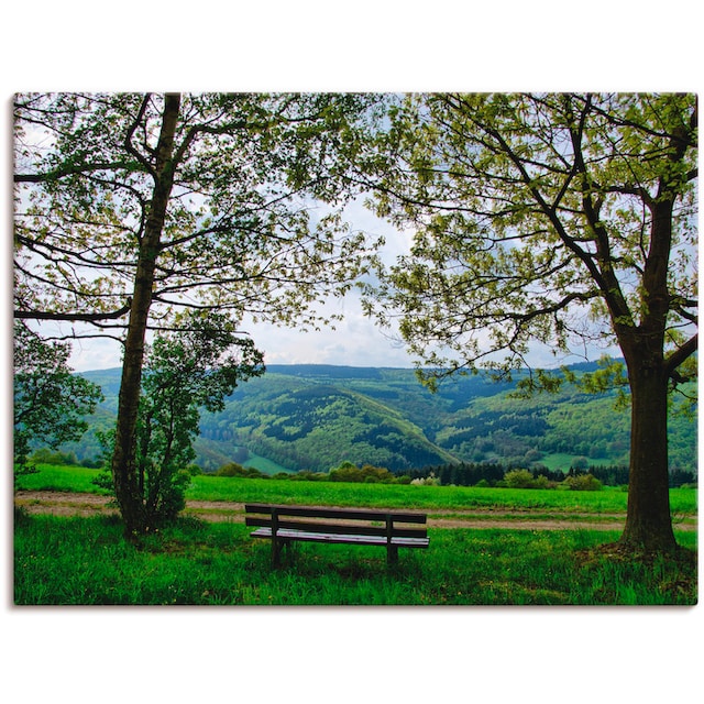 Artland Wandbild »Ausblick in den Frühling«, Felder, (1 St.), als  Leinwandbild, Wandaufkleber oder Poster in versch. Größen kaufen | BAUR