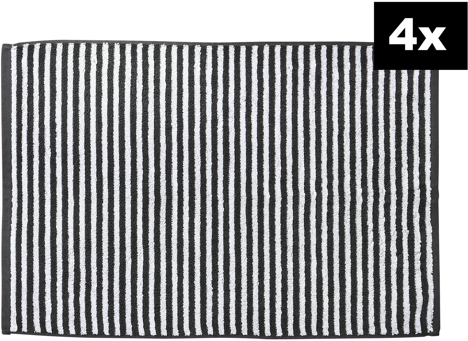 done. Badematte "DAILY SHAPES Stripes 4er-Set" Höhe 5 mm fußbodenheizungsge günstig online kaufen