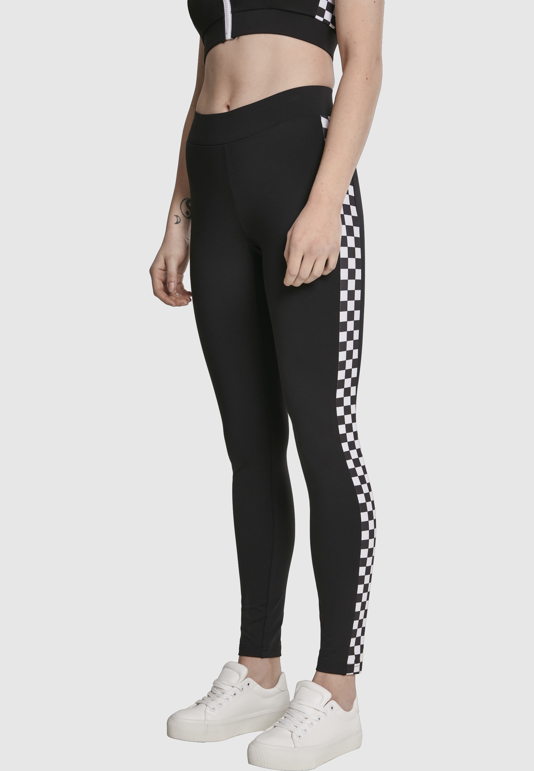 URBAN CLASSICS Leggings »Urban Classics Damen Ladies Side Check Leggings«