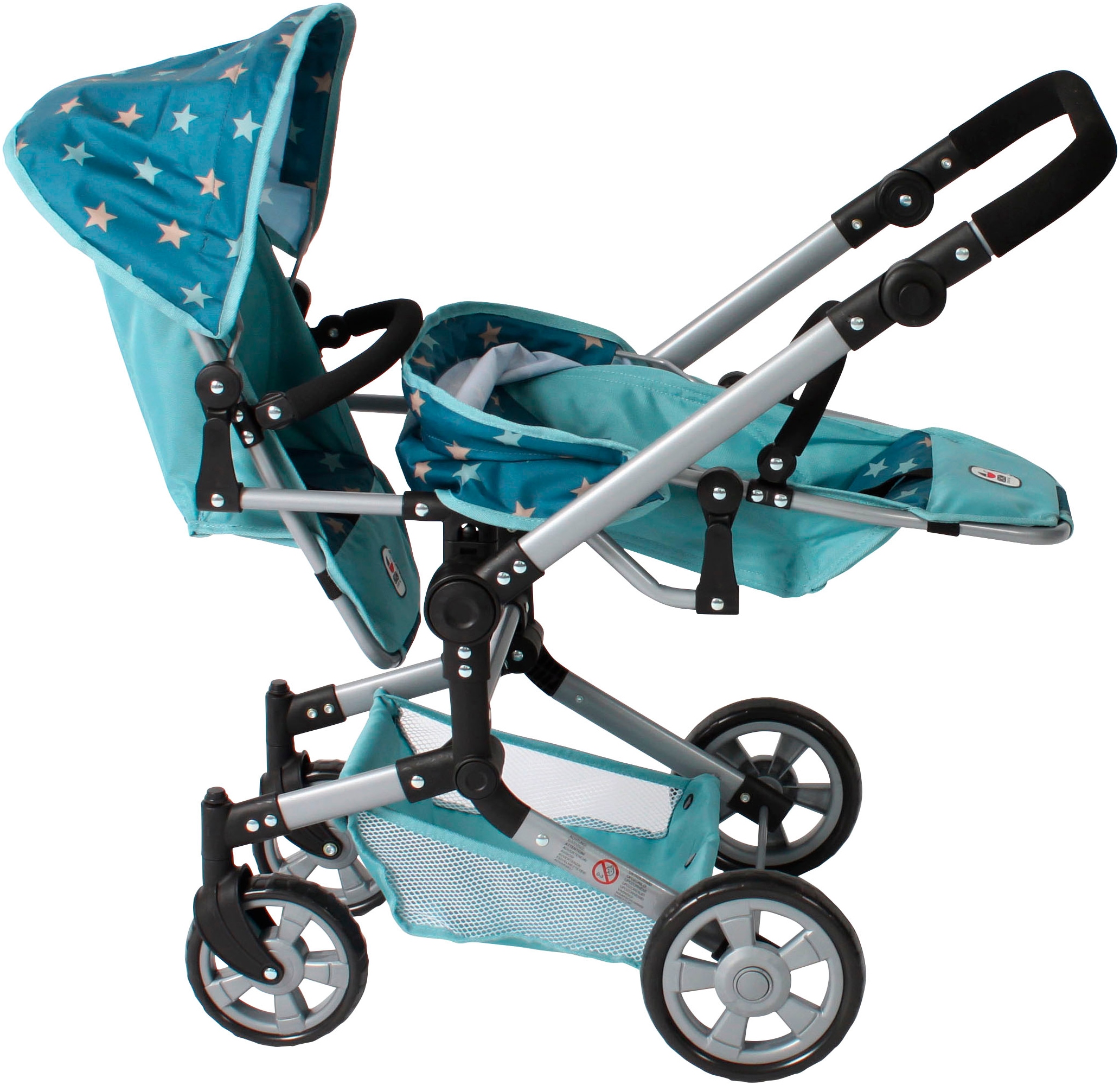 CHIC2000 Puppen-Zwillingsbuggy »Linus Duo«, mit zwei abnehmbaren, bis in Liegeposition verstellbaren Sportsitzen