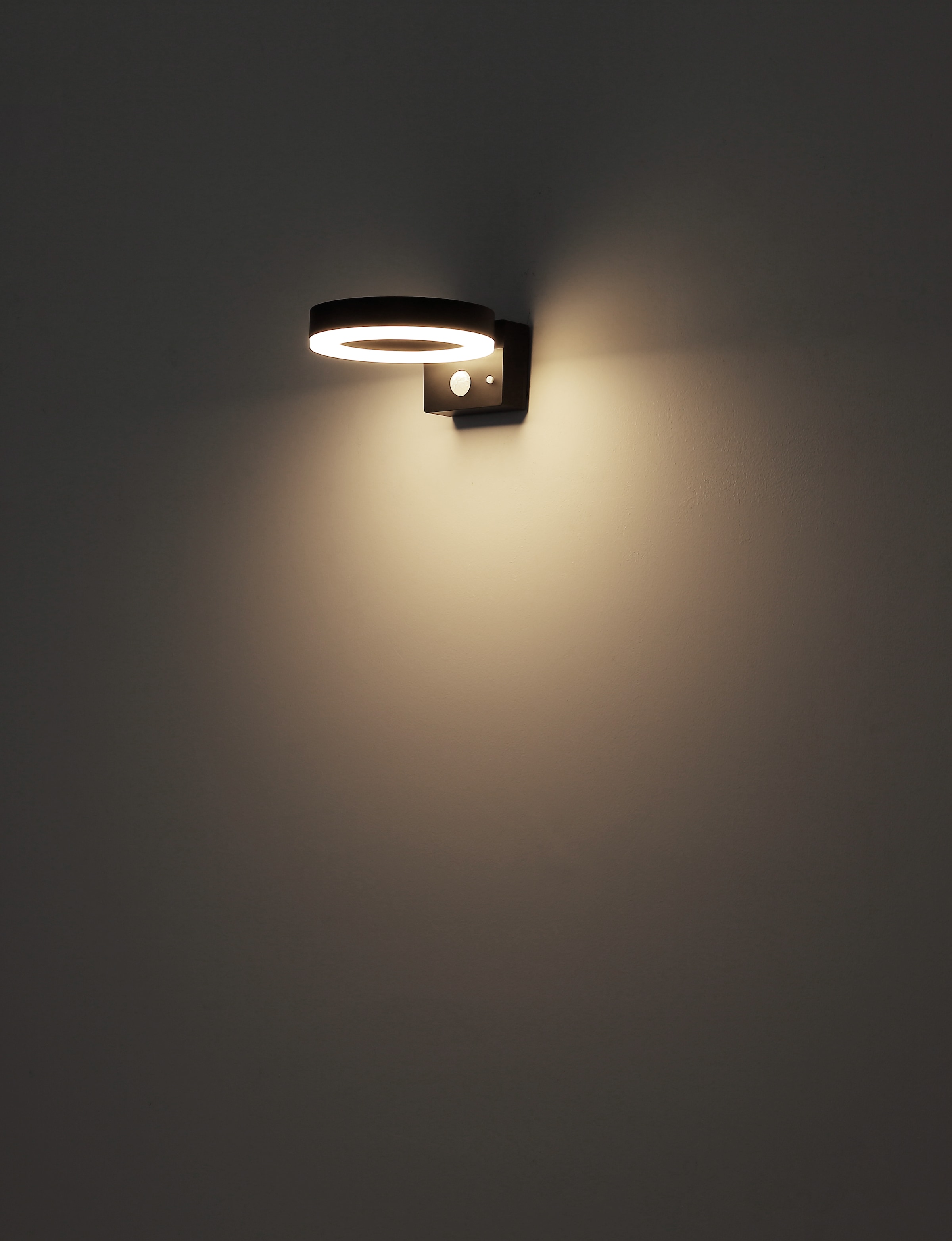 GLOBO LIGHTING LED Solarleuchte »SOLARLEUCHTE KUNSTSTOFF SCHWARZ MATT, 1XLED« LED-Modul 1 Stk. Warmweiß Solar Garten Terrasse Außenbeleuchtung Funktionsleuchte Außenbereich