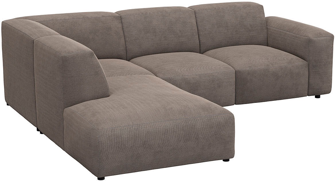 FLEXLUX Ecksofa »Lucera, super bequem durch hochwertigen Sitzaufbau mit Kaltschaum«, modern & anschmiegsam, L-Form, Designsofa