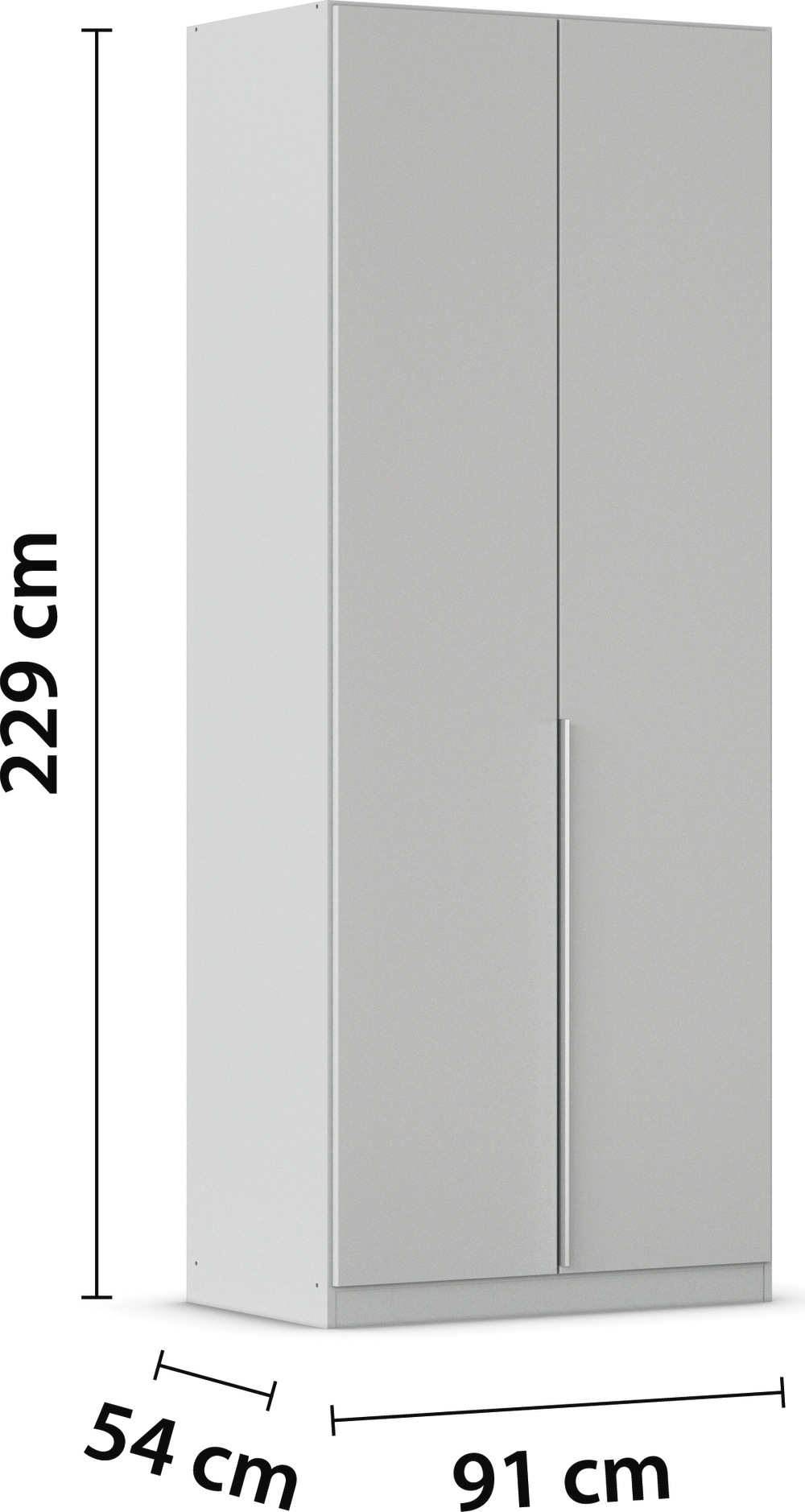 rauch Drehtürenschrank »Kleiderschrank Schrank Garderobe AGORDO TOPSELLER Schlafzimmer«, (in zwei Griff-Farben mit Dekor- oder Hochglanzfront), durchdachte Innenausstattung, in 6 Breiten und 2 Höhen MADE IN GERMANY