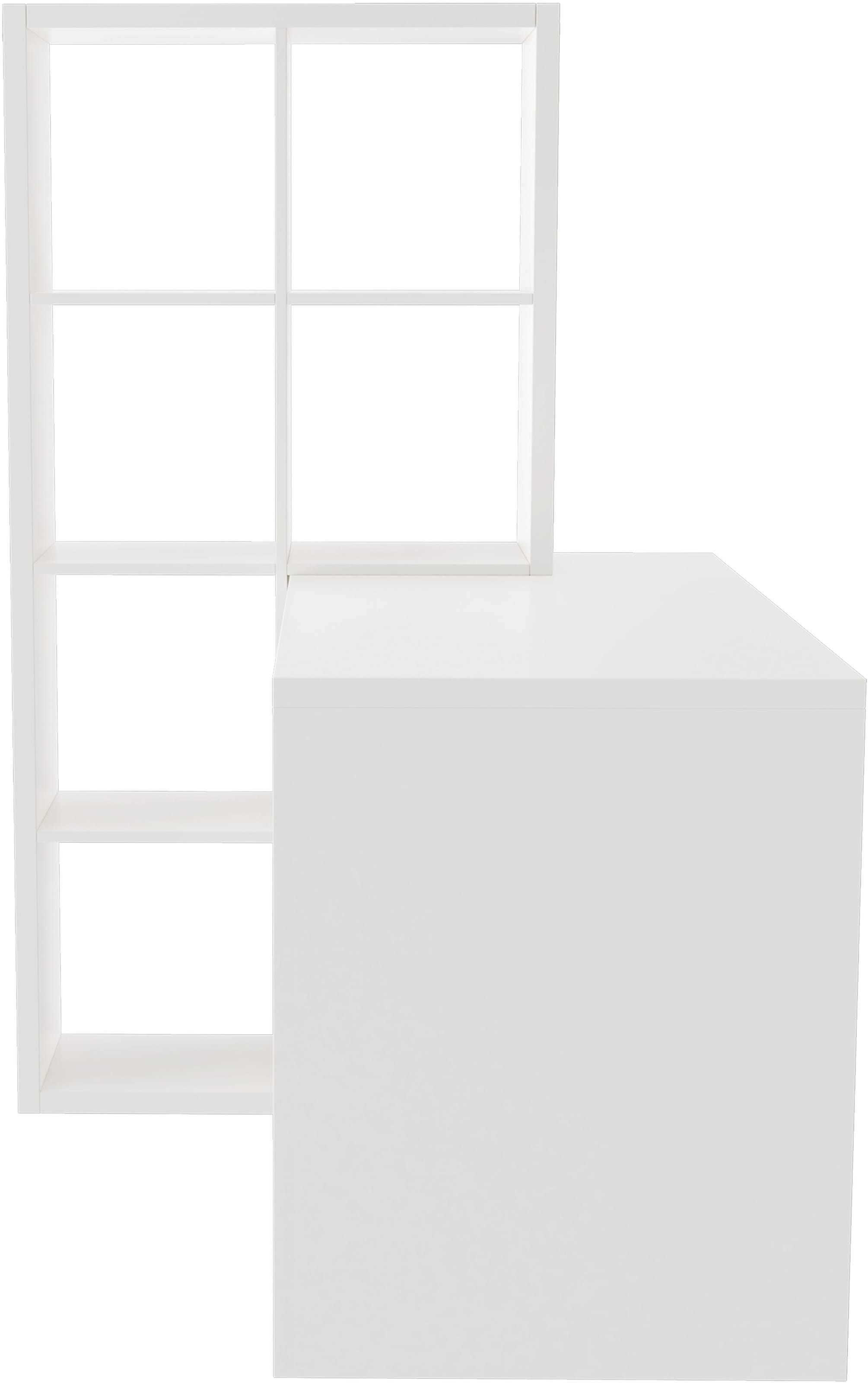 INOSIGN Regal-Schreibtisch »Triest, Computertisch«, Regalelement flexibel montierbar, 6 Fächer, Tischbreite 120 cm