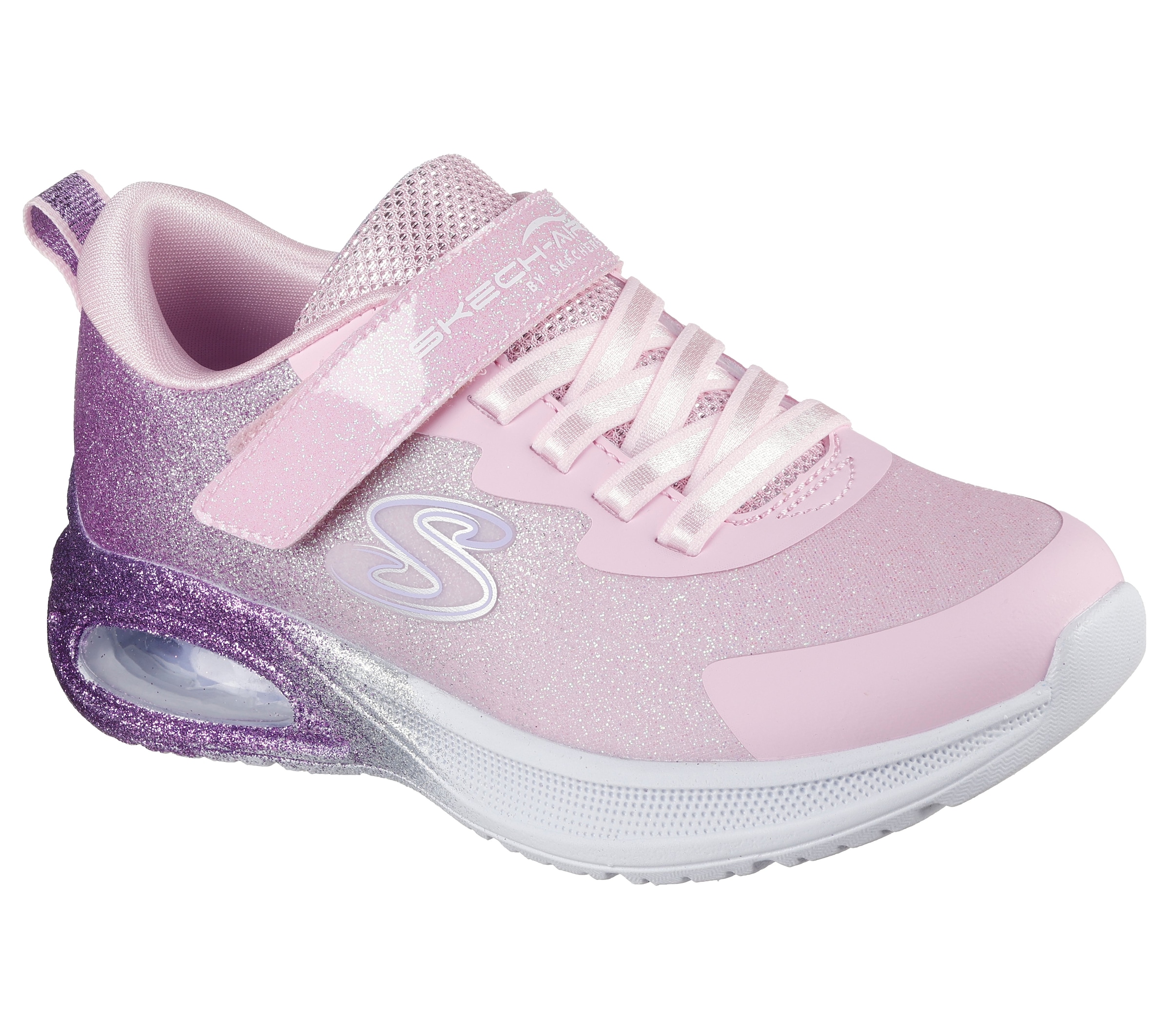 Skechers Sneaker "MICROSPEC MAX ADVANCE" Klettschuh mit Glitter, Grössenschablone zum Download