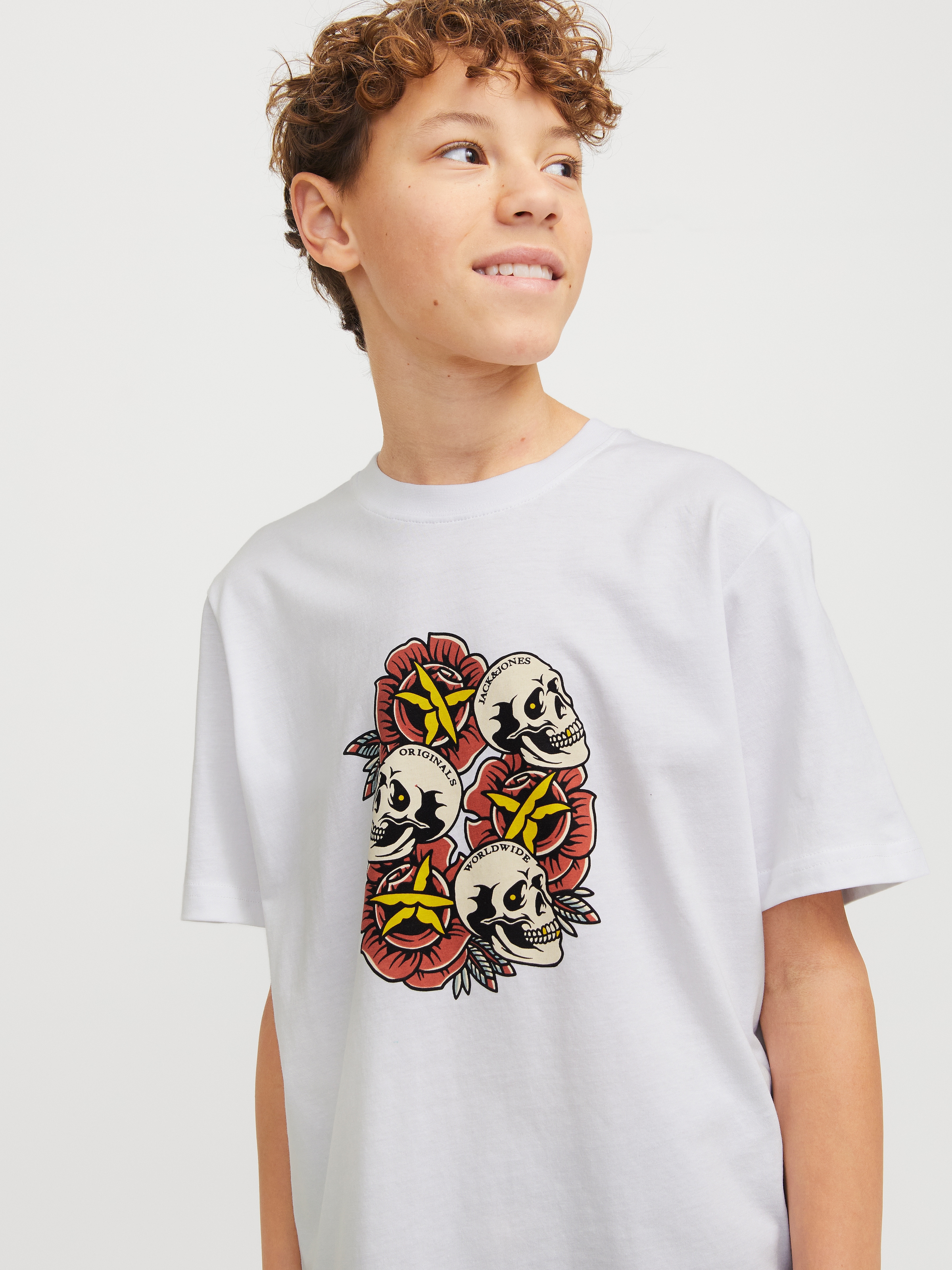 Jack & Jones Junior T-Shirt »JORANATOMY SKULL TEE SS CREW NECK SN JNR«