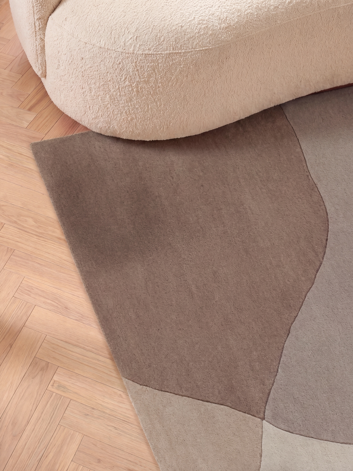 Villeroy & Boch Wollteppich »Virelle« rechteckig 17 mm Höhe Wolle, Natur,Handgemacht, Abstrakt, Kurzflor, Wohnzimmer, Schlafzimmer