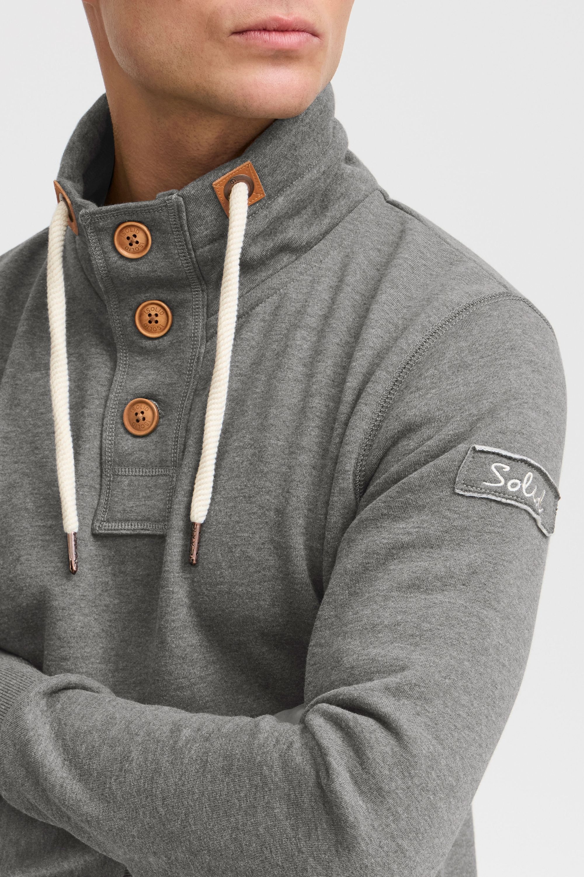 !Solid Stehkragenpullover »Stehkragenpullover SDTripTroyer«