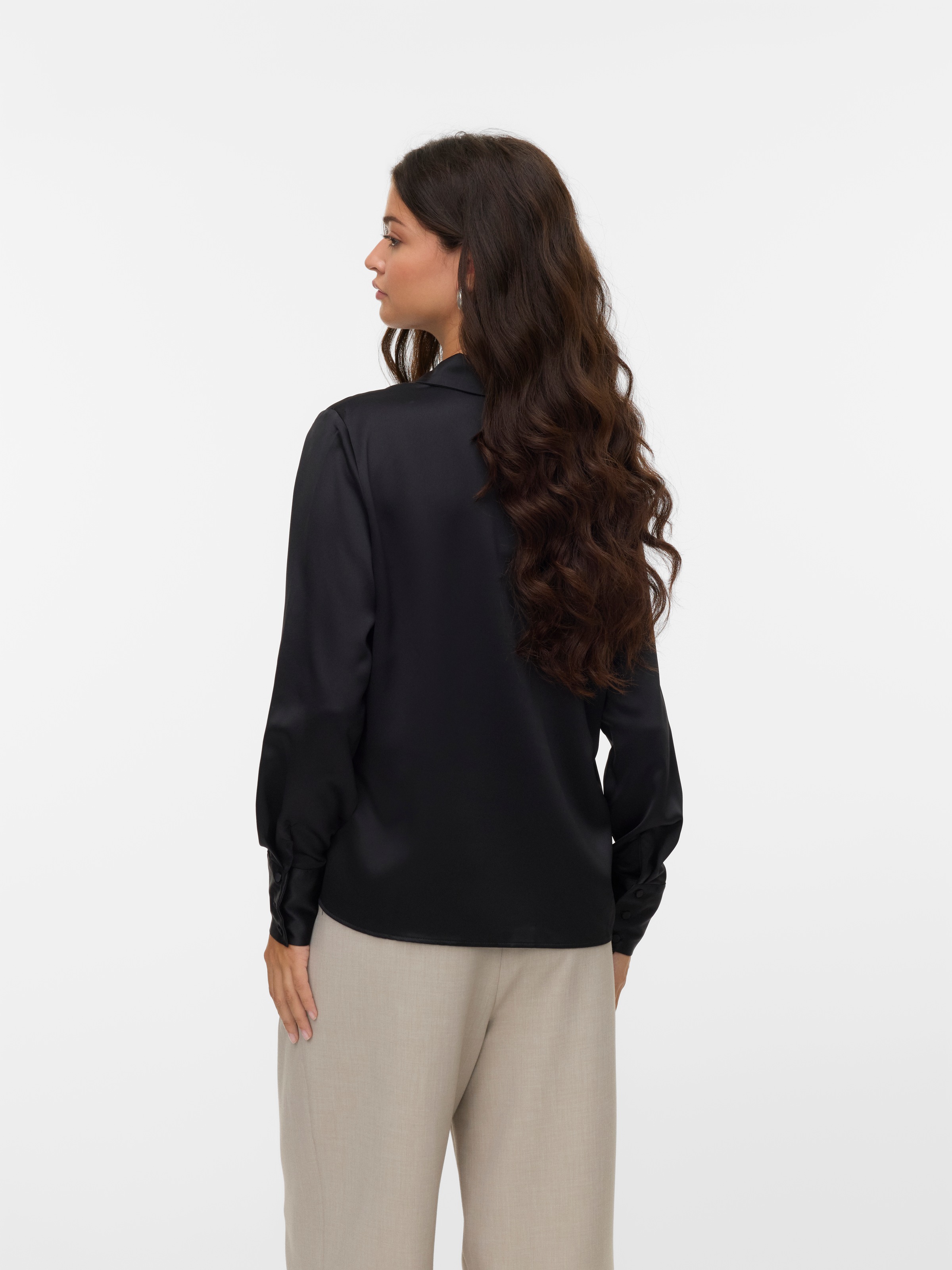 Vero Moda Langarmbluse "VMMERLE LS SHIRT WVN GA NOOS" günstig online kaufen