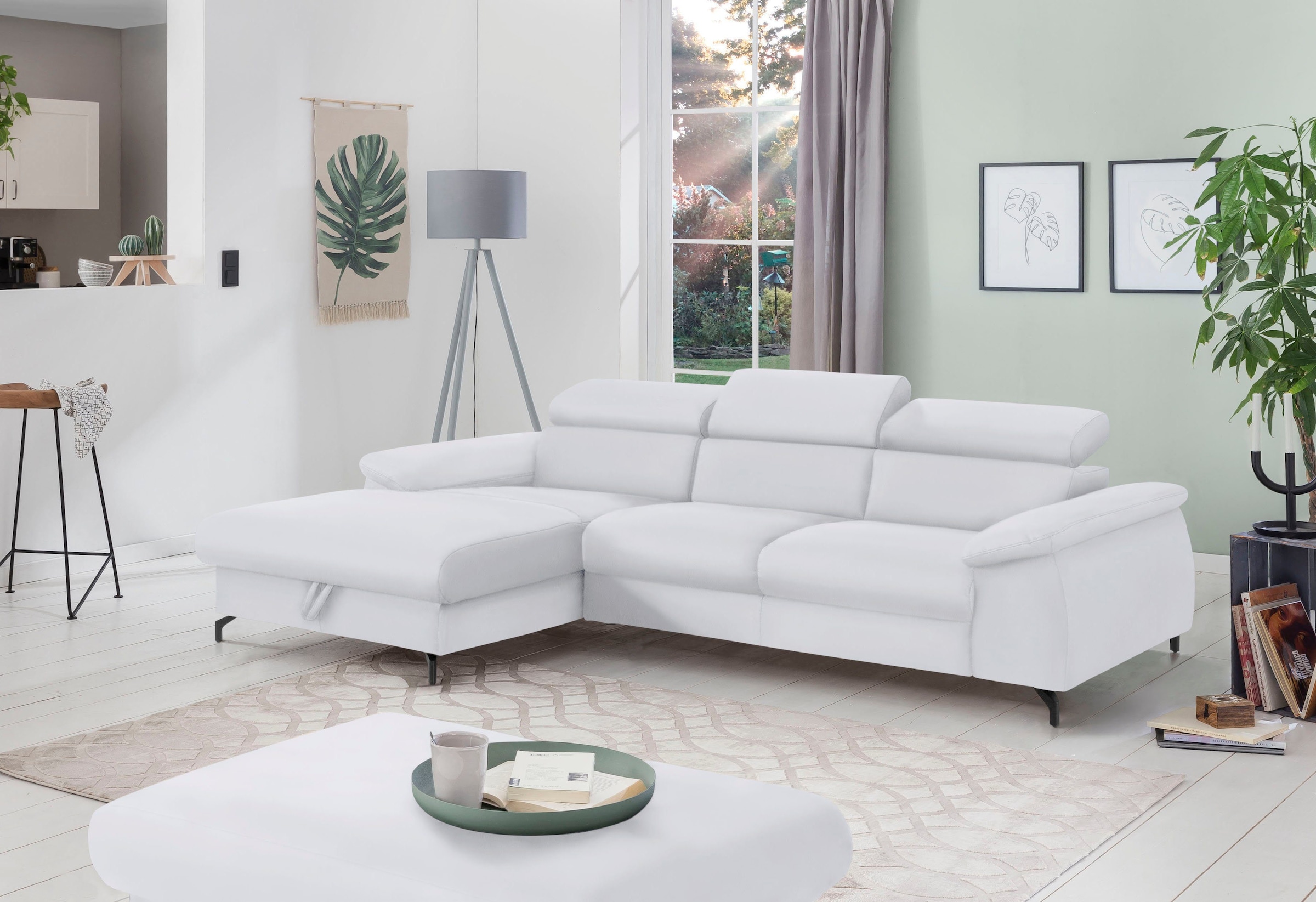 COTTA Polstergarnitur "Komaris L-Form", (Set), Set bestehend aus: Ecksofa m günstig online kaufen