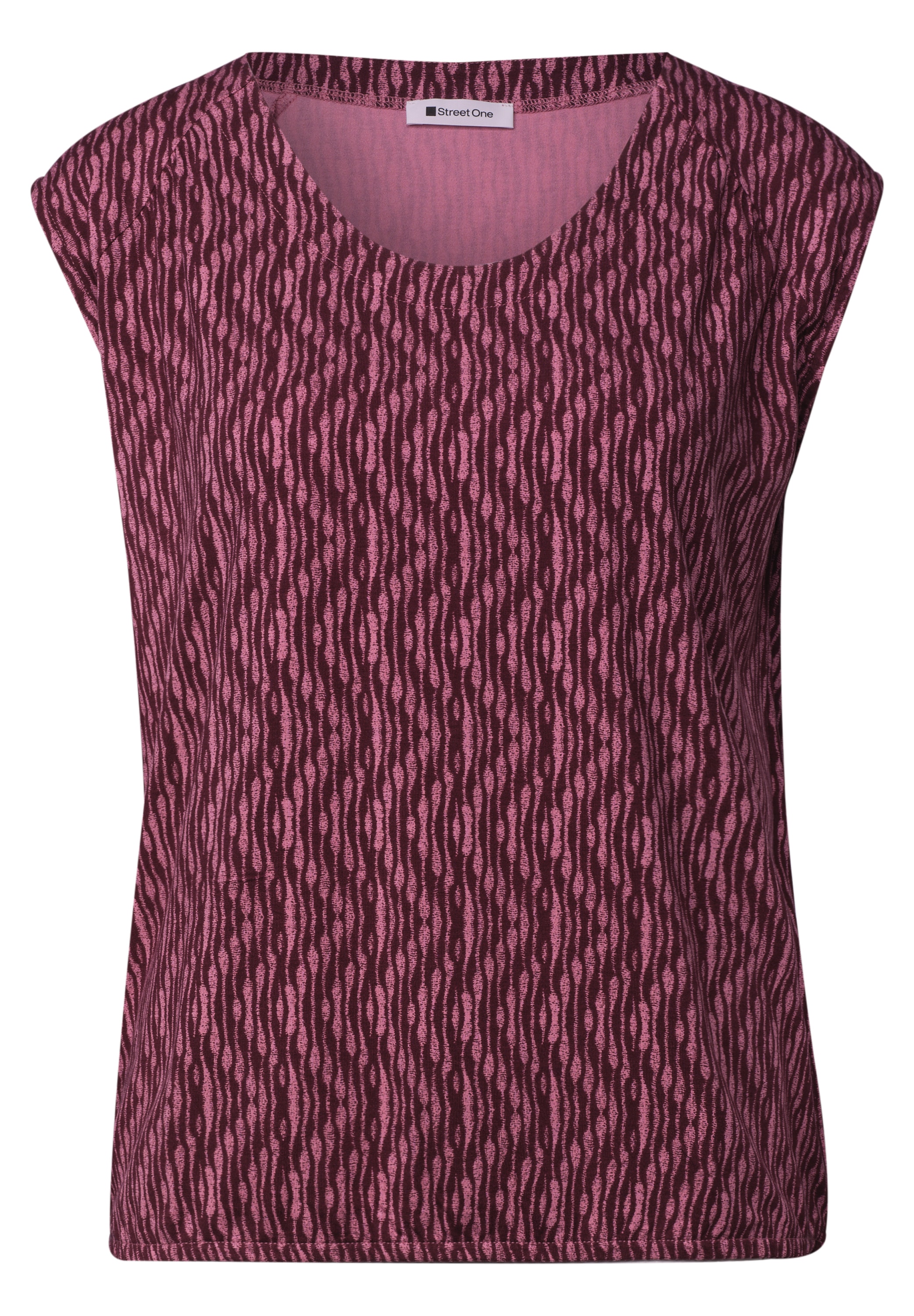 STREET ONE Shirttop Sommertop mit Allover-Print