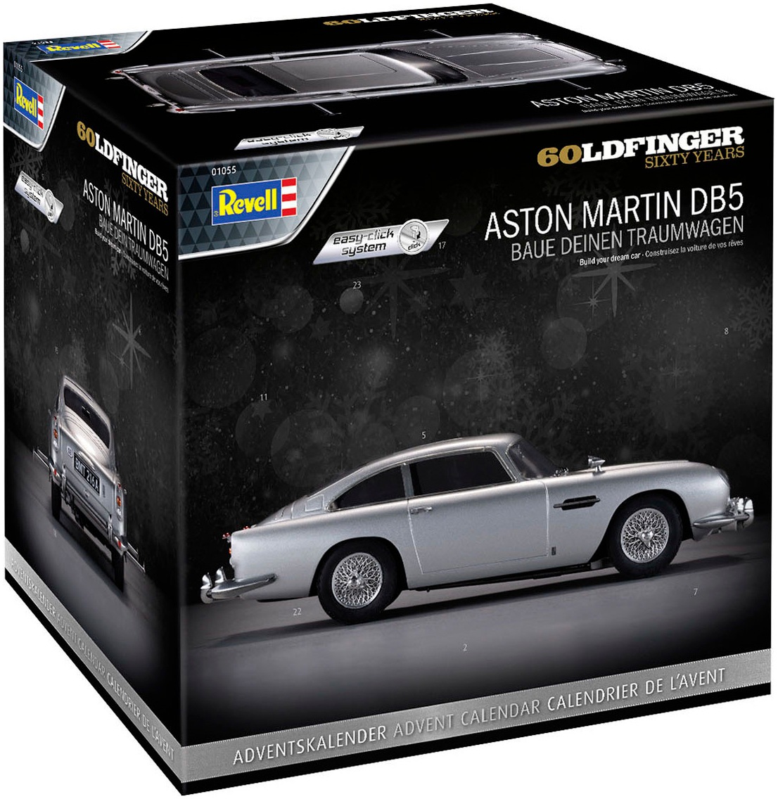 Revell® Spielzeug-Adventskalender »007 -James Bond Aston Martin DB5, Autobausatz zum Zusammenstecken«, ab 10 Jahren