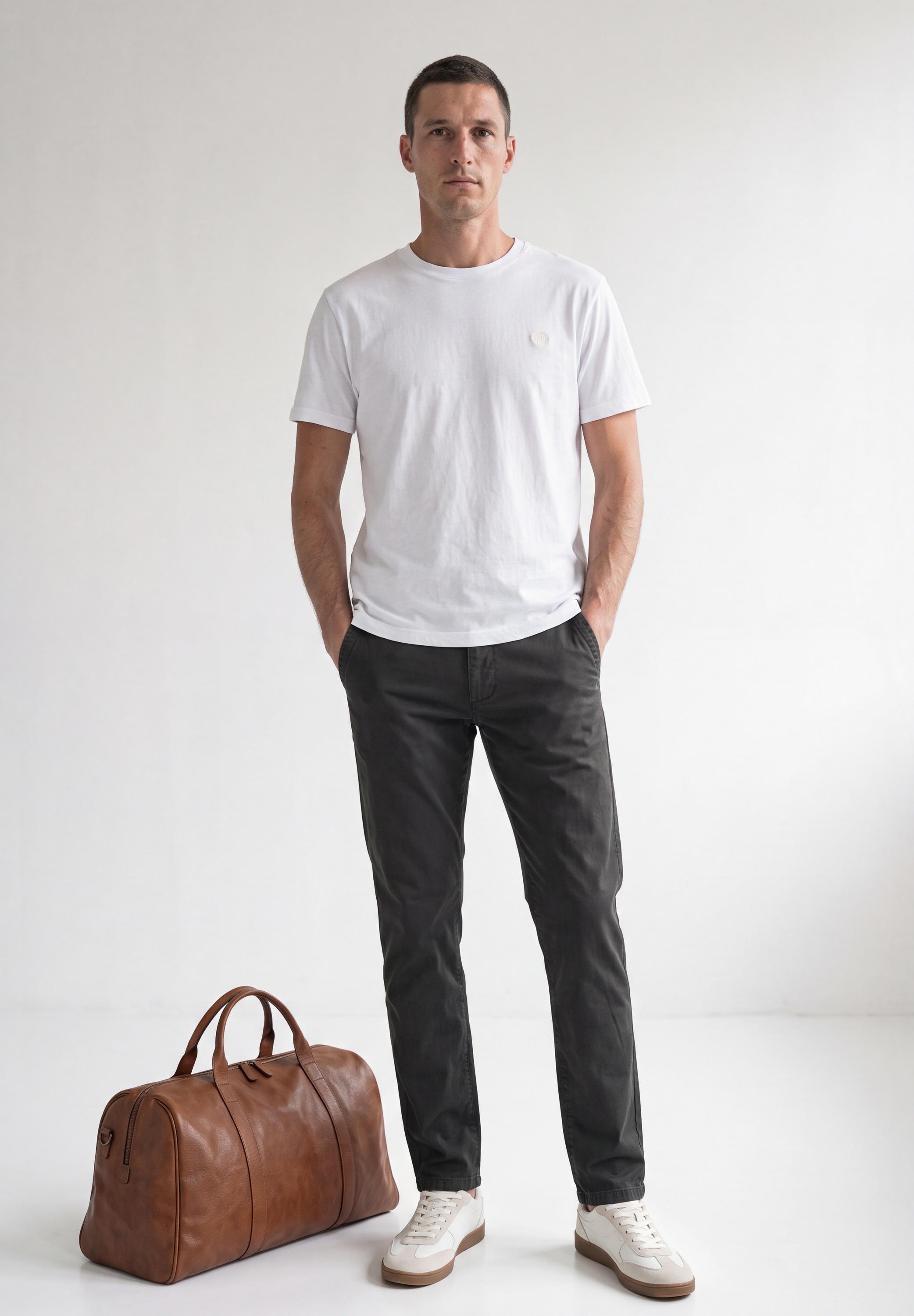 STREET ONE MEN Chinohose  mit Elastikbund