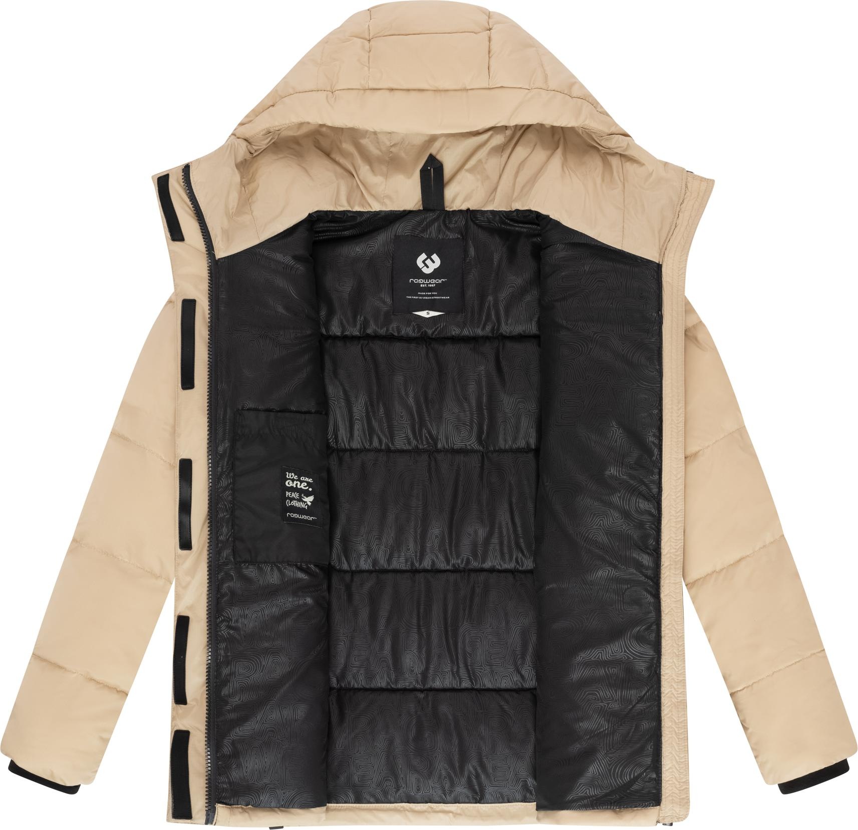 Ragwear Anorak »Wikesh«, mit Kapuze, stylische Winter Steppjacke mit Colourblocking