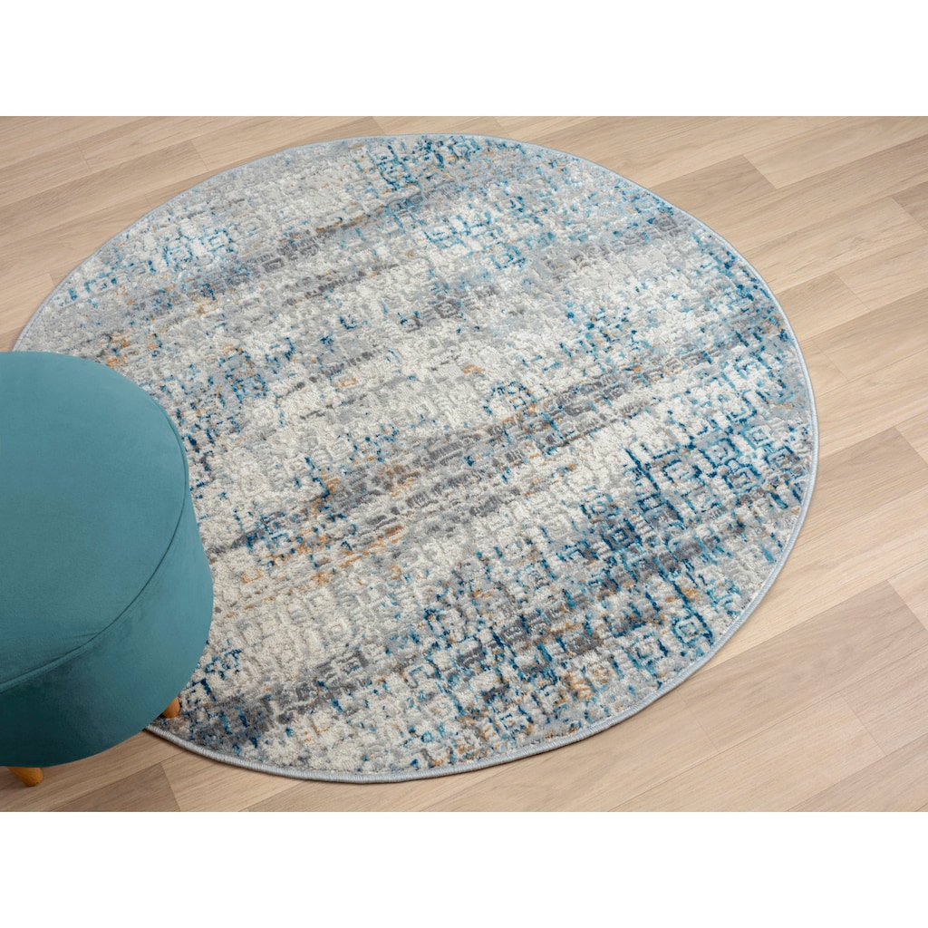 Myflair Möbel & Accessoires Teppich »My Look 2«, rund, Kurzflor, Ethno-Design, besonders weich durch Microfaser