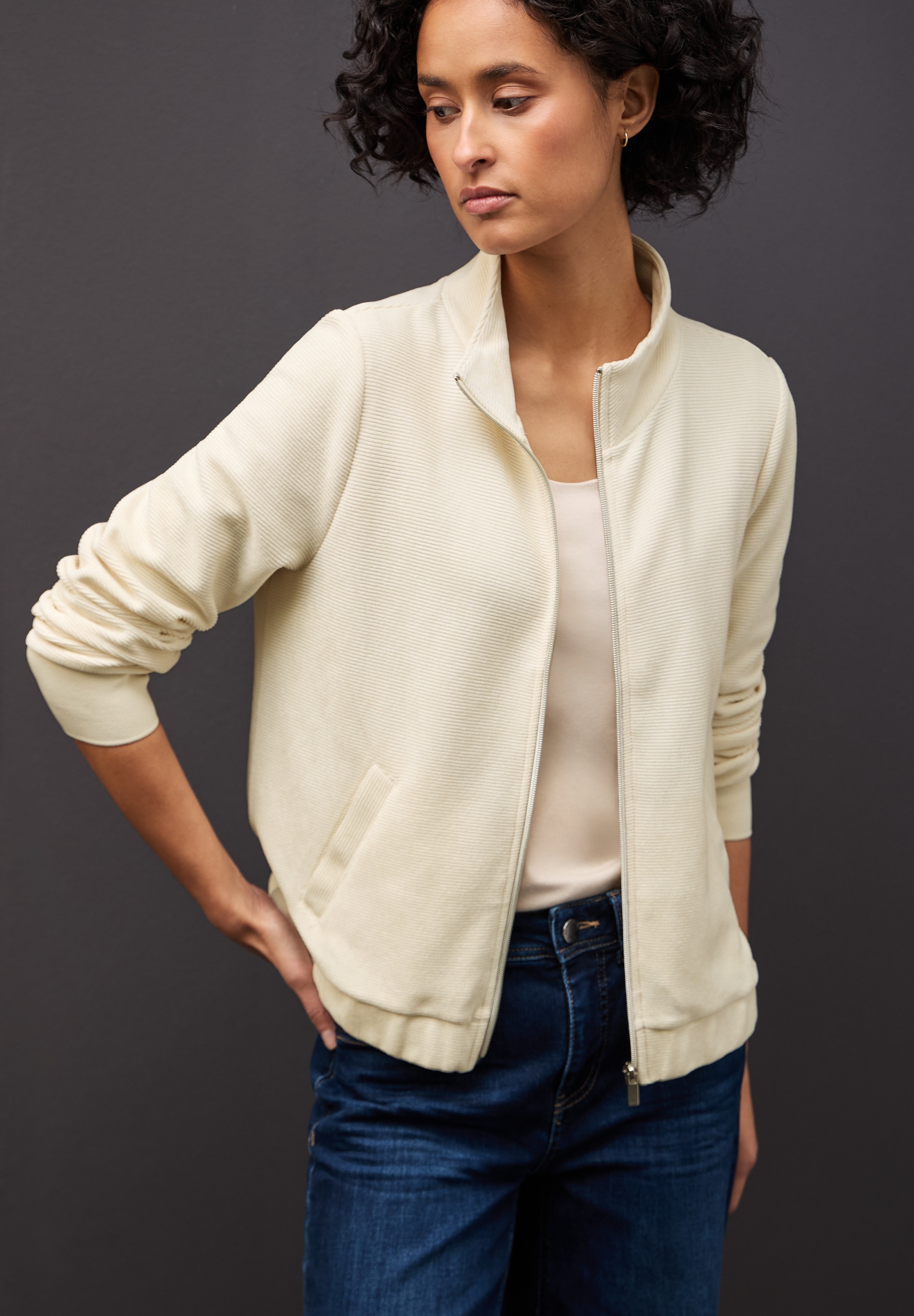 STREET ONE Kurzjacke ohne Kapuze mit Turtleneck