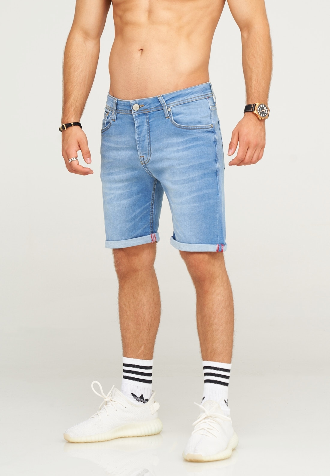 behype Shorts "MALAY", im klassischen 5-Pocket-Stil