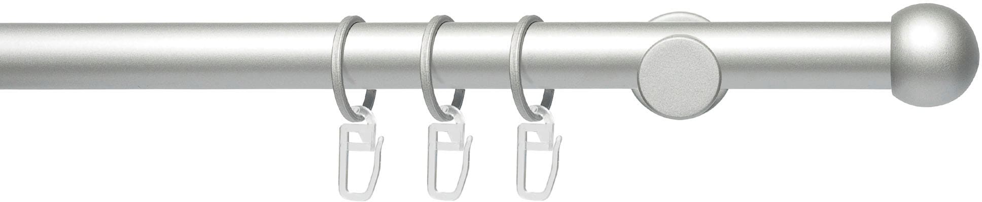Liedeco Gardinenstange "Fertigstilgarnitur 20 mm Power Kugel" Ø 2 mm 1 läuf günstig online kaufen