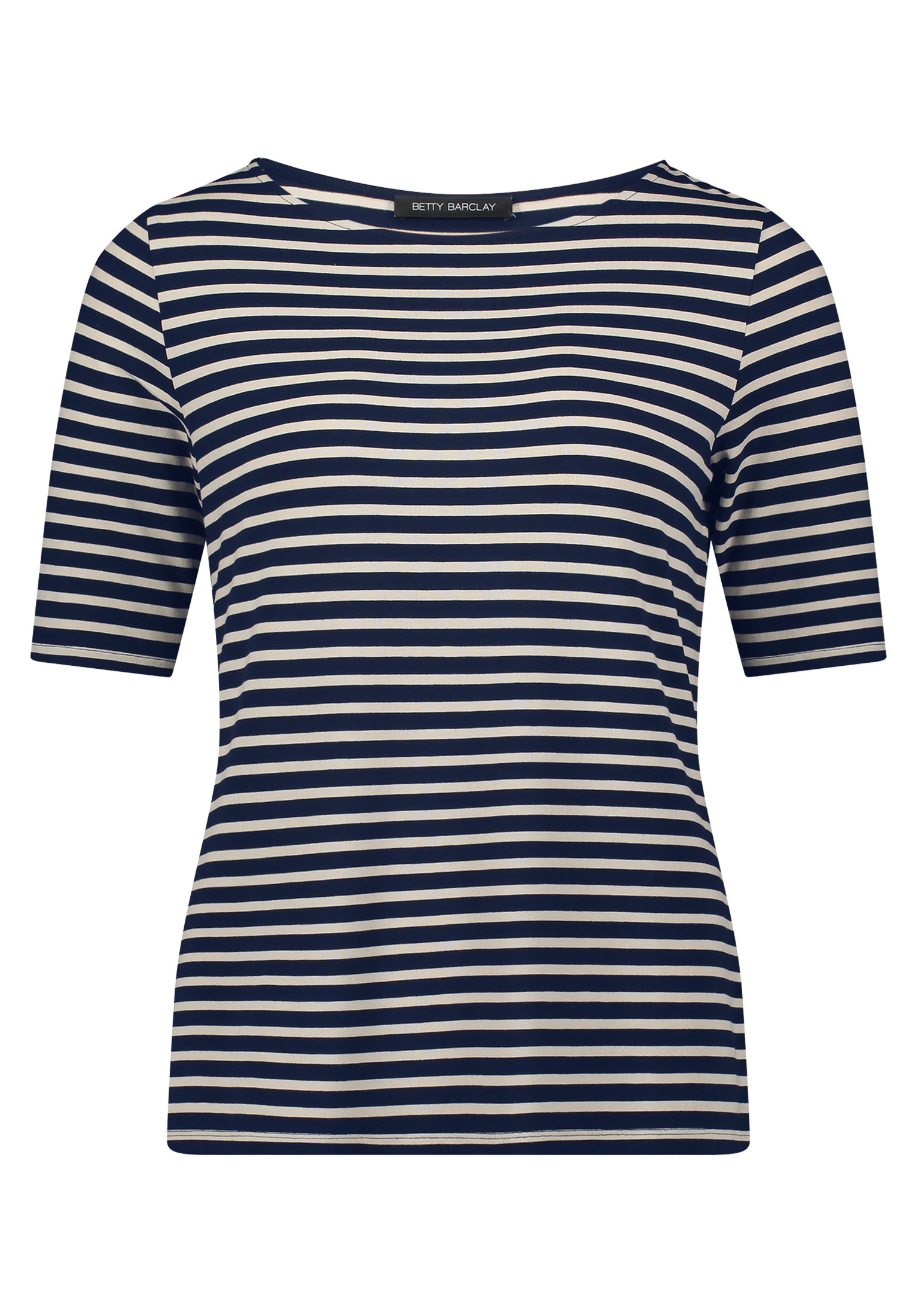 Betty Barclay Kurzarmshirt "Betty Barclay Ringelshirt mit U-Boot-Ausschnitt günstig online kaufen