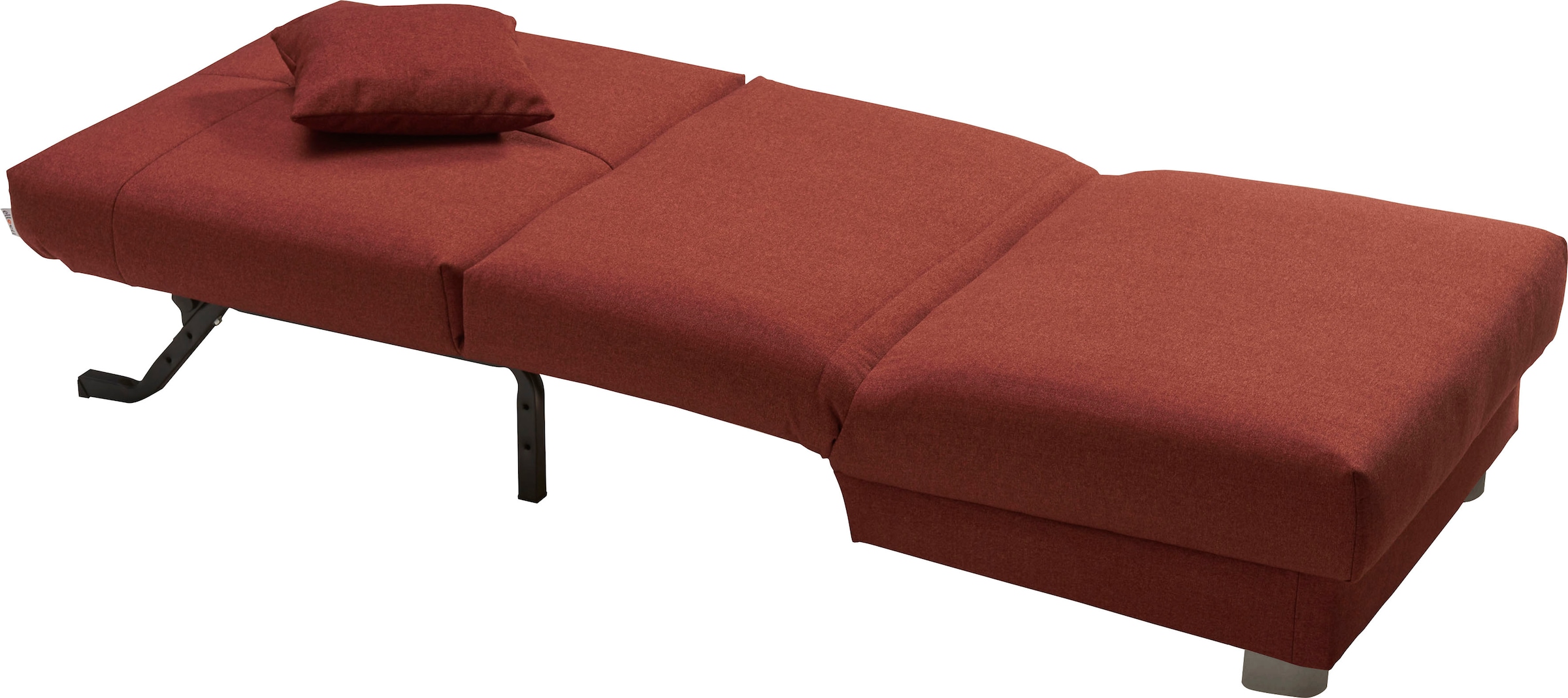 ell + ell Schlafsofa »Enny«, Liegefläche Breite 80 cm, Liegehöhe 45 cm, Füße alufarben, Rückenlehne
