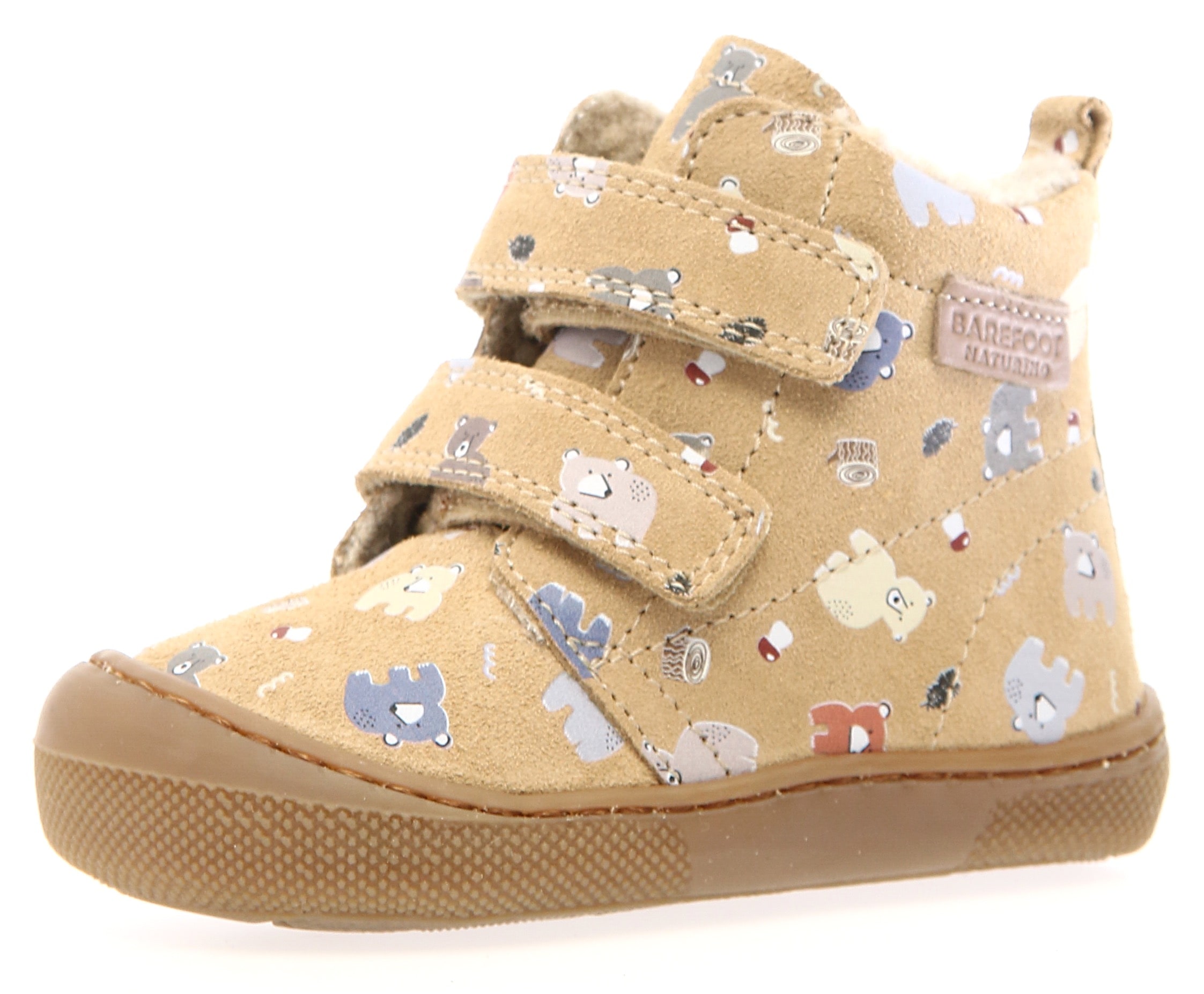 Naturino Lauflernschuh "Wigghi" Barfußschuh mit Lamas bedruckt, Größenschablone zum Download