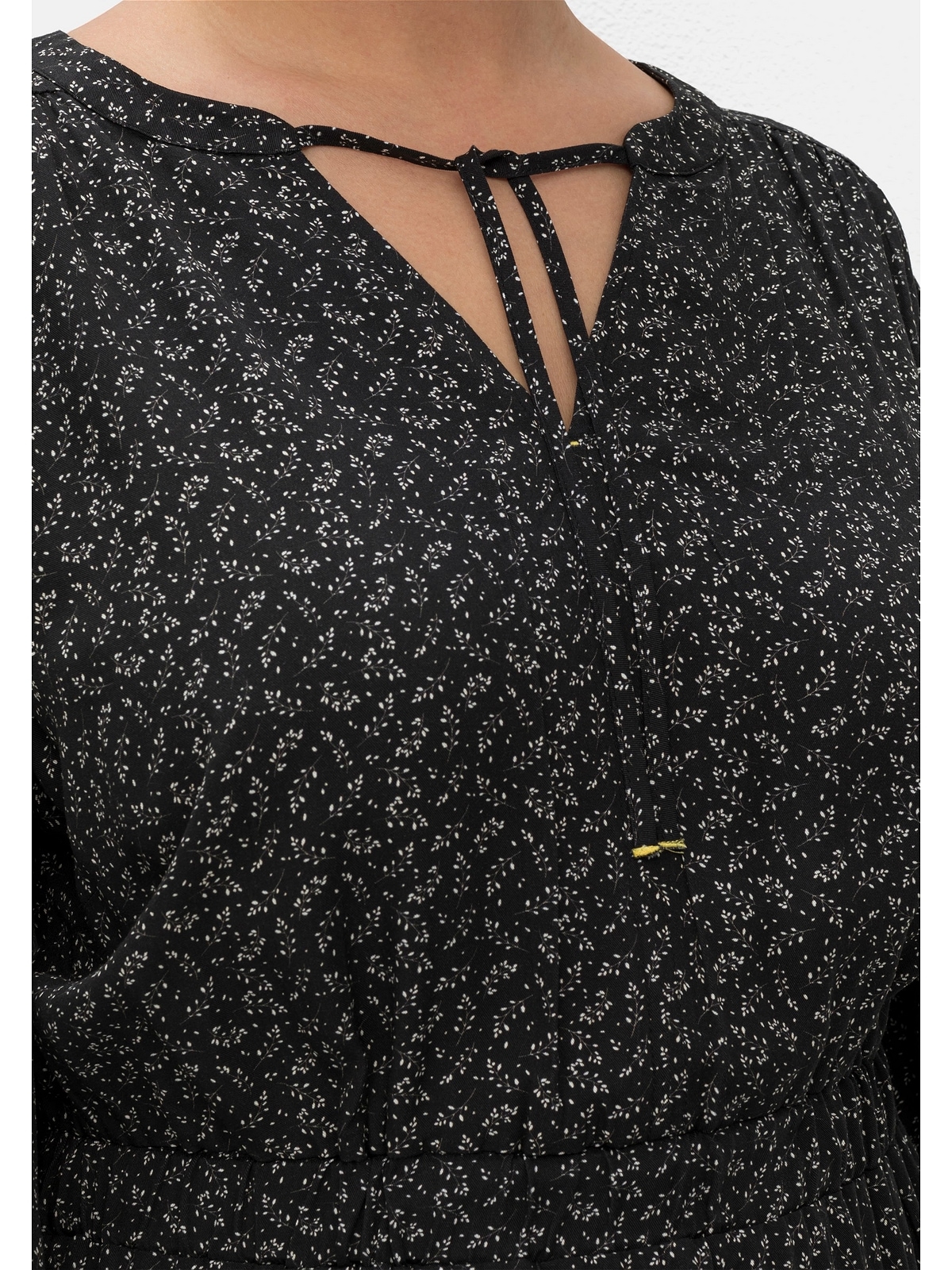 Sheego Druckkleid »Große Größen«, mit Blumendruck und Taillen-Gummizug