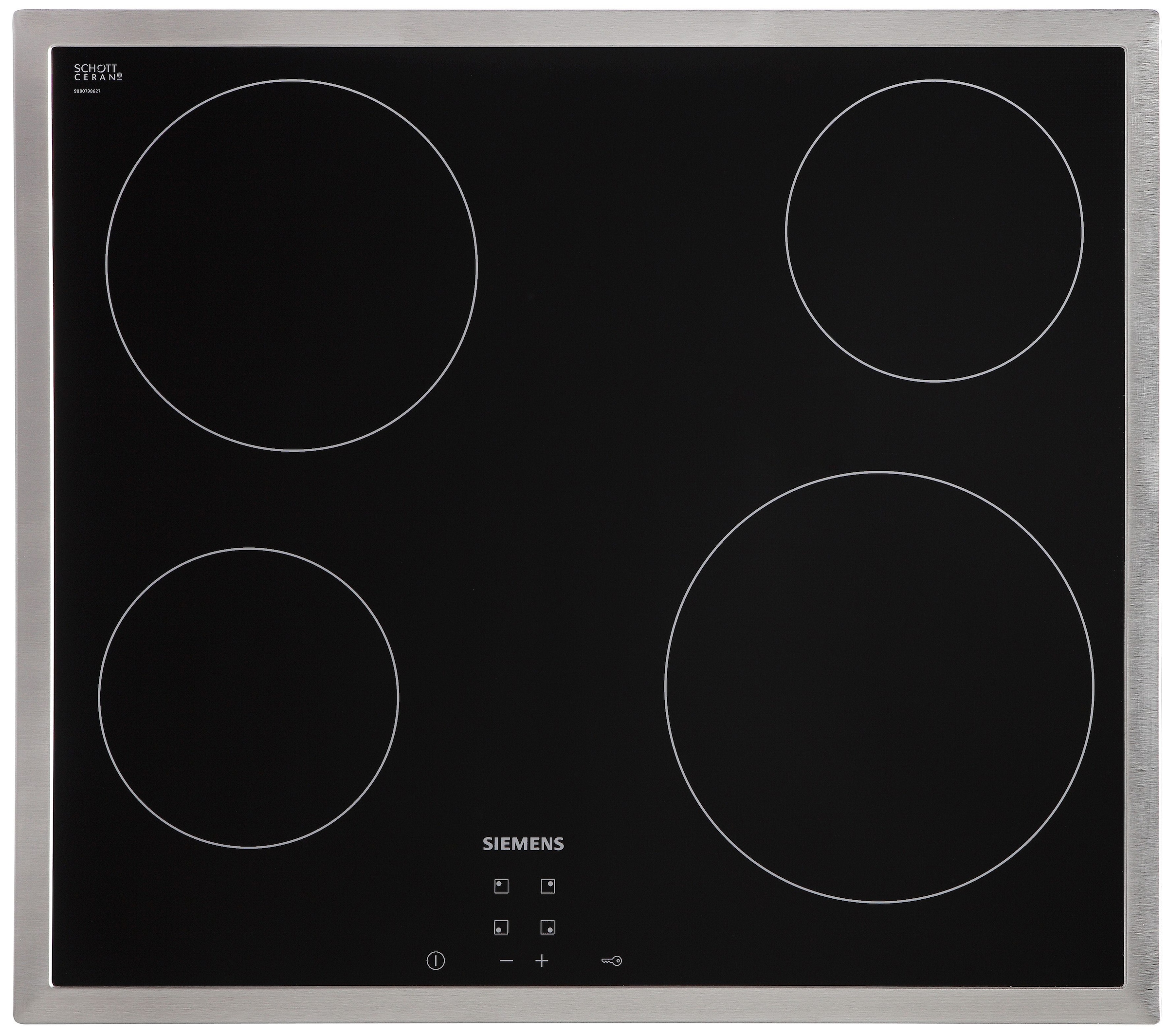 SIEMENS Elektro-Kochfeld von SCHOTT CERAN®, ET645HE17, mit Funktionsdisplay