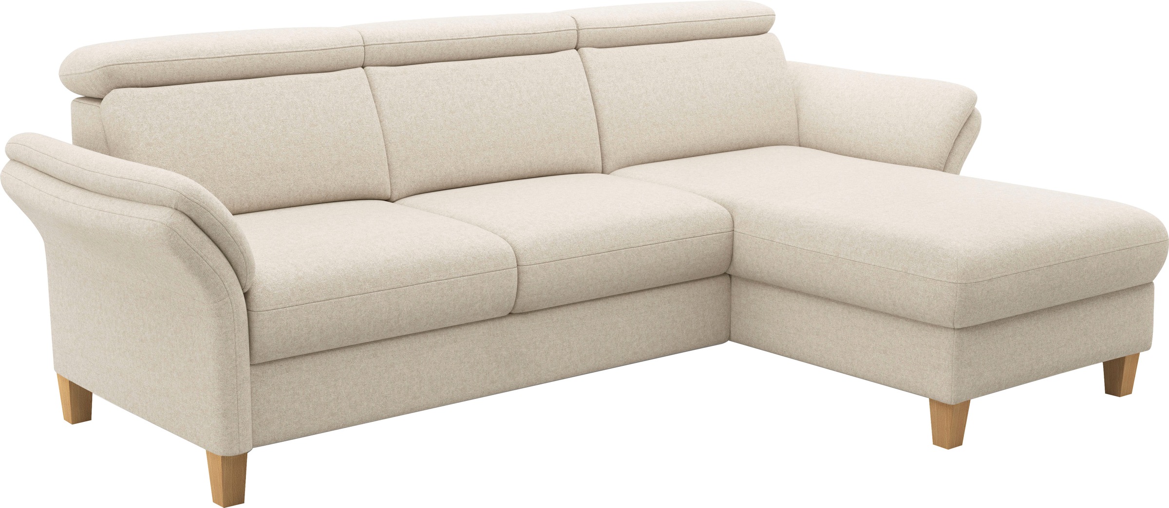 Thumbnail - Home affaire Ecksofa "Glendale, L-Form" inkl. Kopfteilverstellung, wahlweise mit Vorziehsitz und Bettkasten