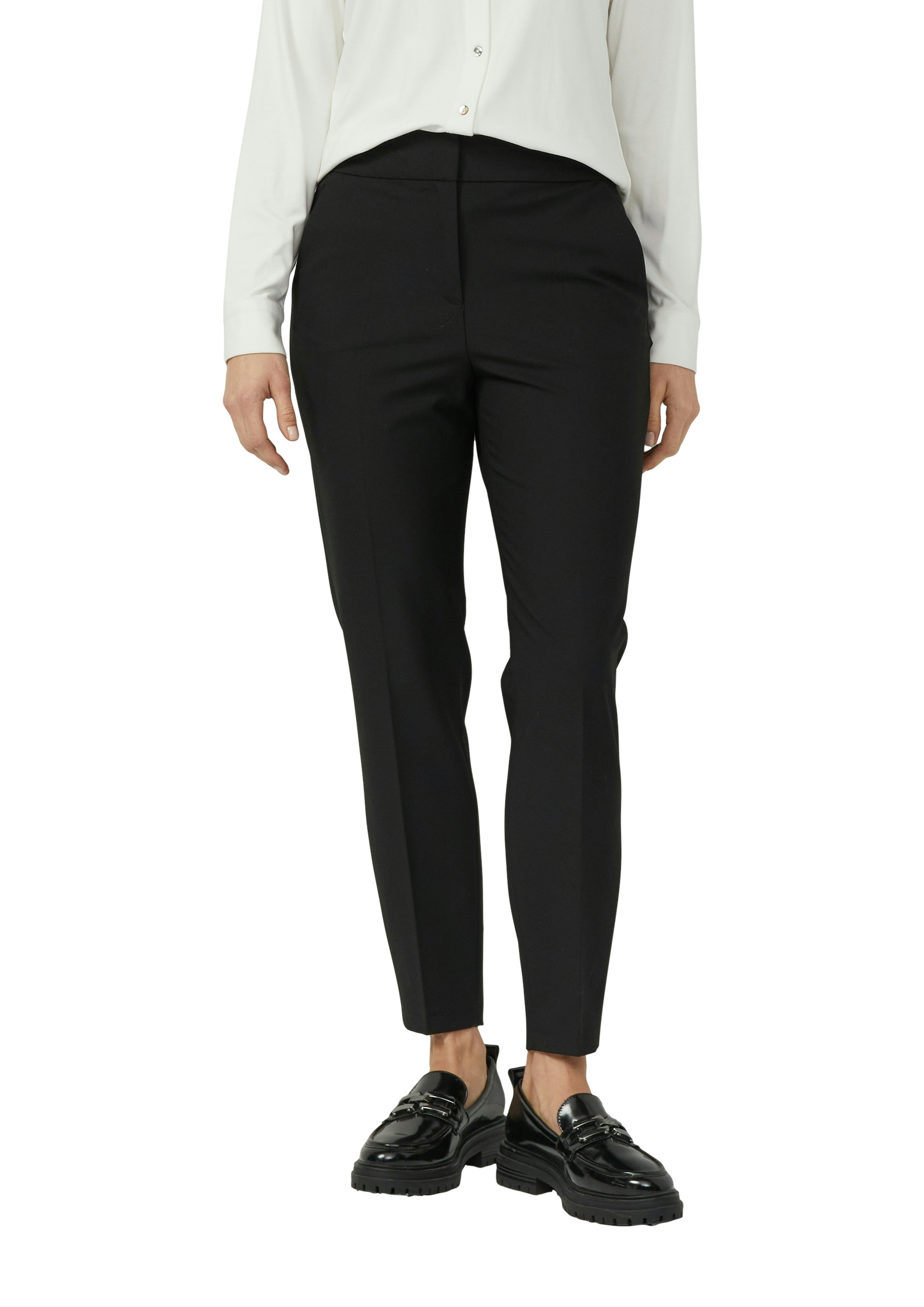 s.Oliver BLACK LABEL Stoffhose  mit schmalem Bein, Viskose-Stretch