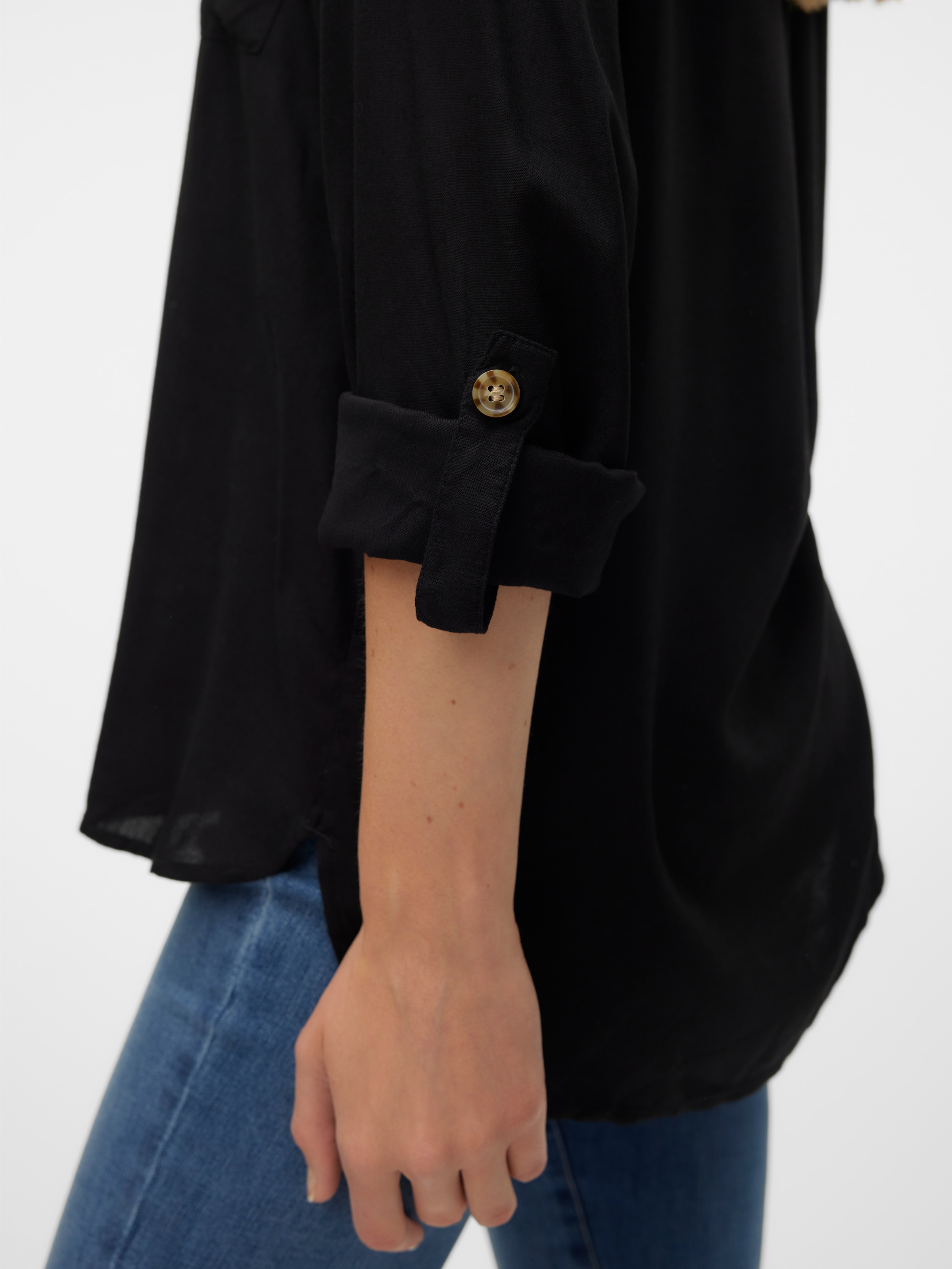 Vero Moda Hemdbluse »VMBUMPY L/S SHIRT NEW WVN GA NOOS« Viskose, regular fit