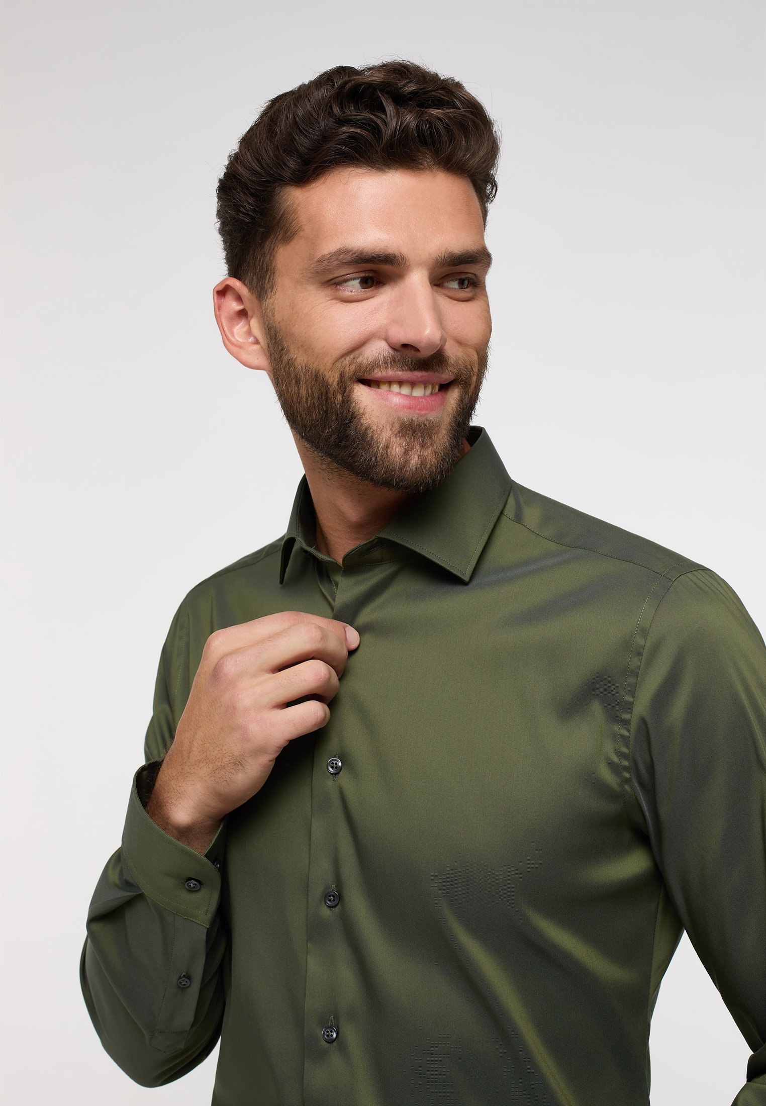 Eterna Langarmhemd »SLIM FIT«, EASY IRON (bügelleicht)