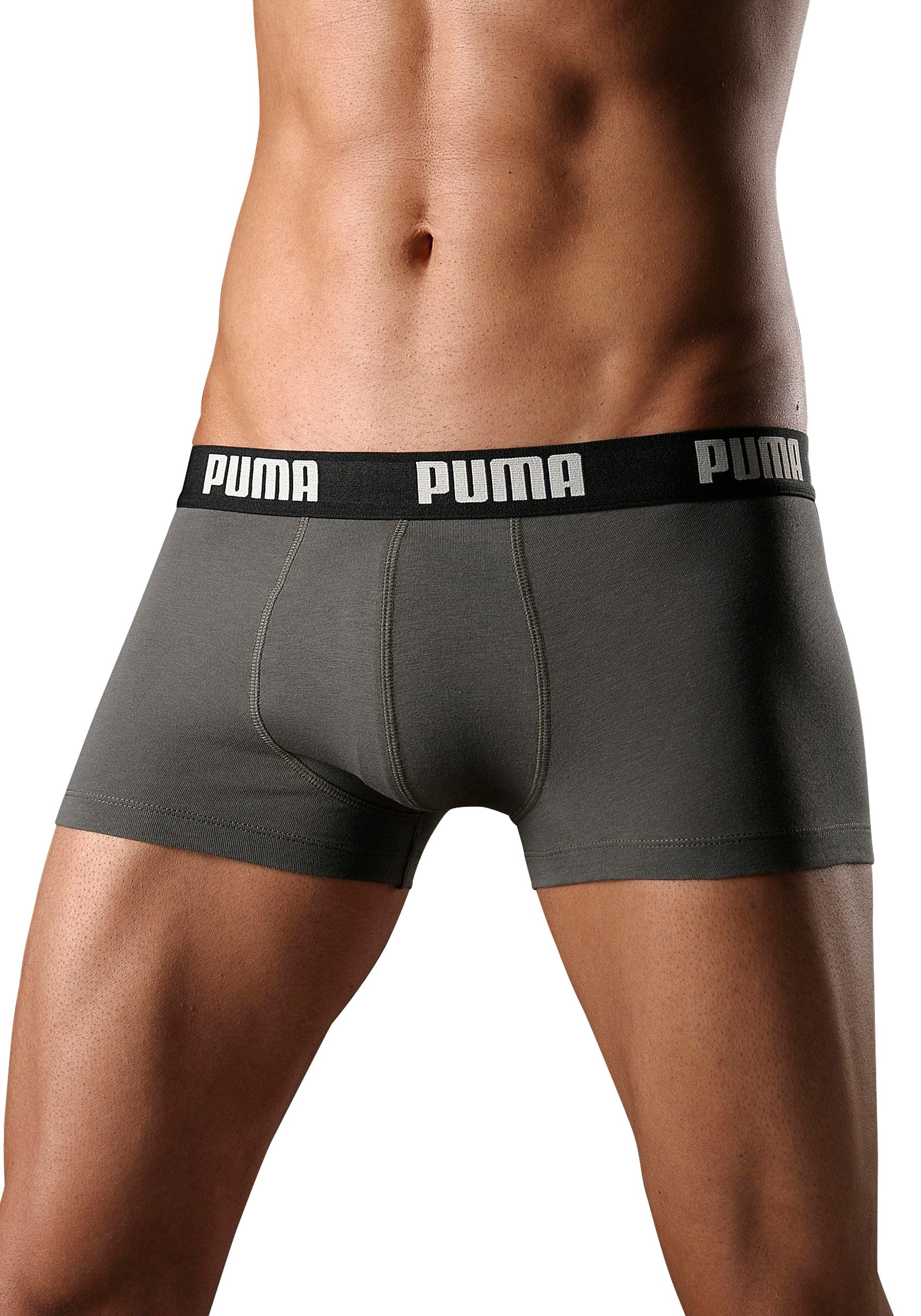 PUMA Hipster, (Packung, 3 St.), mit Logoschriftzug auf breitem Bund