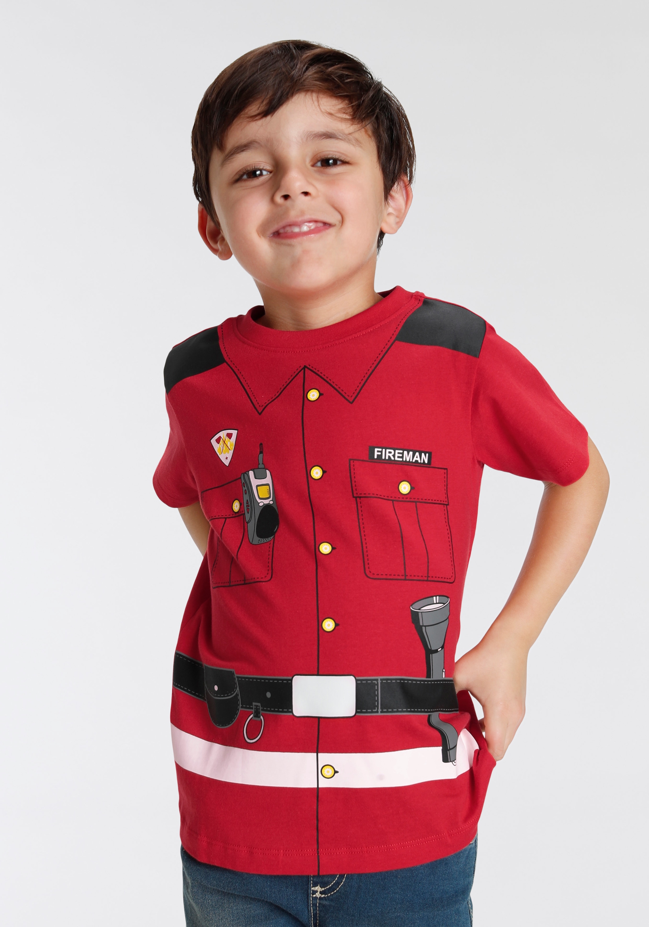 KIDSWORLD Langarmshirt Uniform-Druck | kaufen online BAUR »FEUERWEHR«