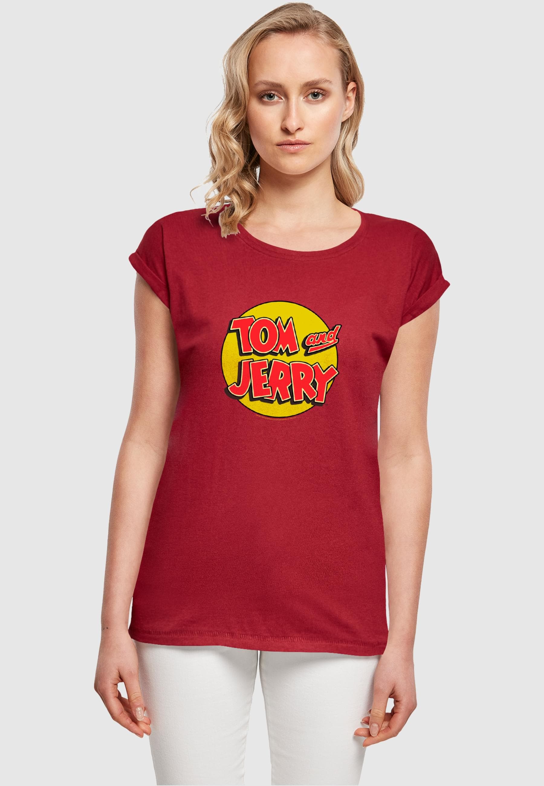 ABSOLUTE CULT T-Shirt »ABSOLUTE CULT Damen Ladies Tom and Jerry - Circle Logo T-Shirt«, (1 tlg.)