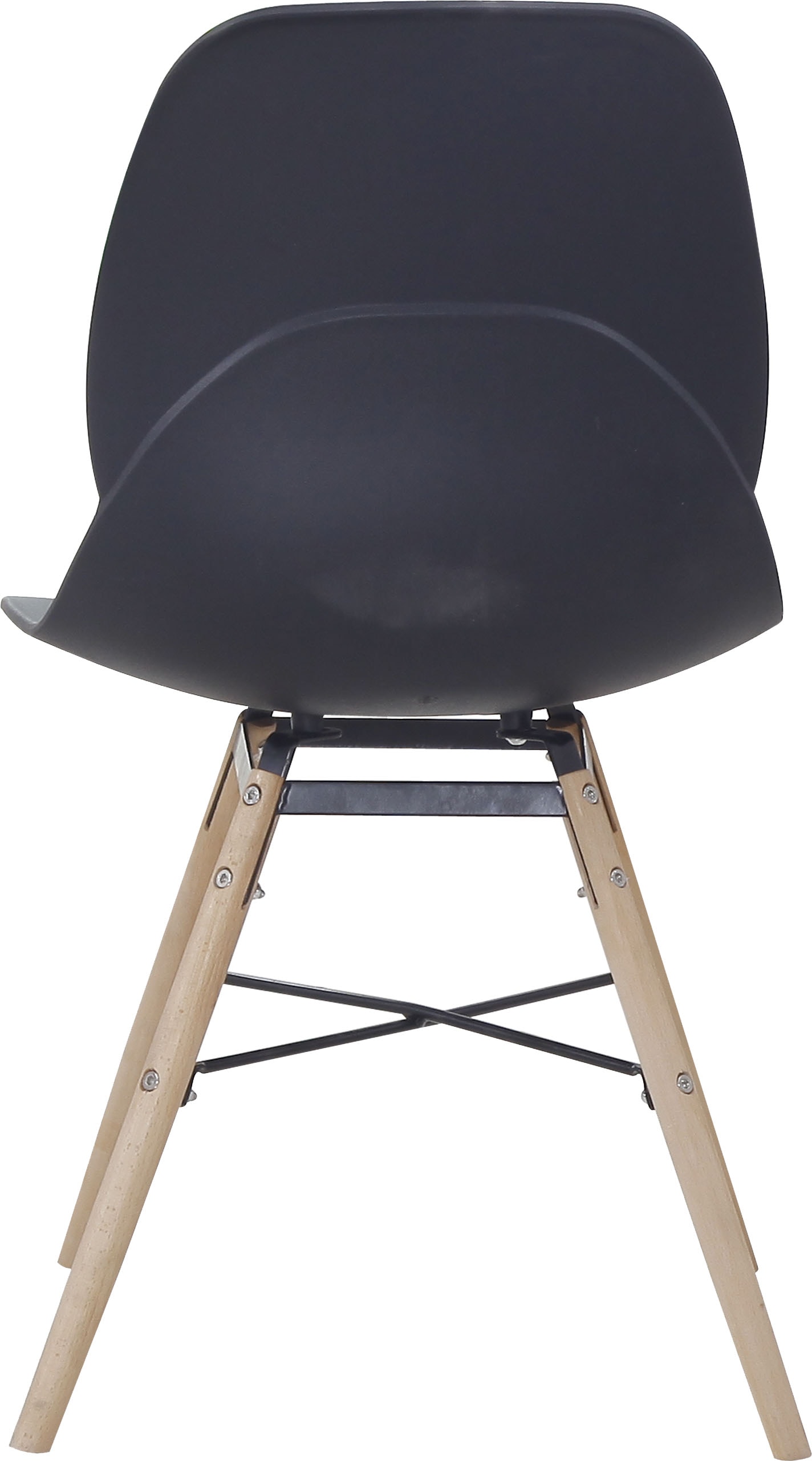 Kayoom 4-Fußstuhl »Stuhl Amy 110 2er-Set, praktisches Set, bequemer Kunststoffstuhl«, (Set), 2 St., pflegeleicht, abwaschbar, in einem Stück spritzgegossene Sitzfläche