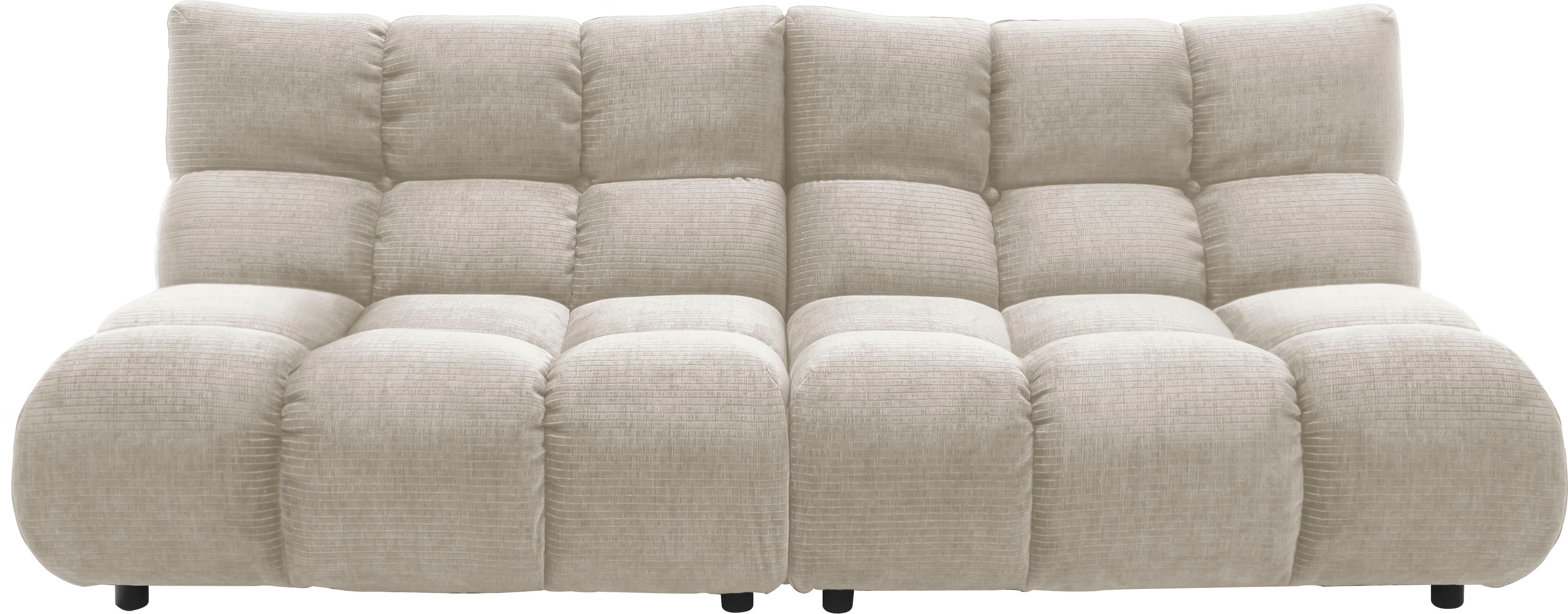 Home affaire 3-Sitzer "Cozy Bubble, mit eleganter Steppung, Breite 220cm" stilvolles Design & hoher Sitzkomfort für dein Zuhause