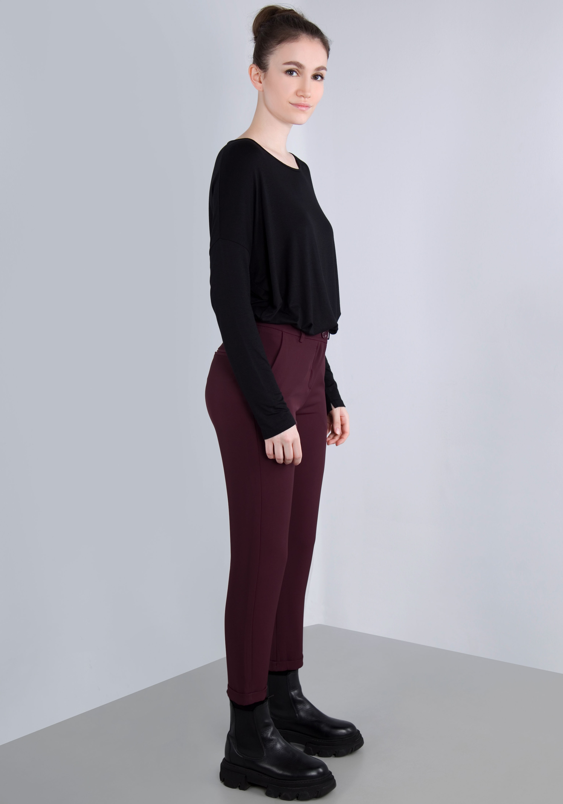 IMPERIAL Webhose, mit Stretch und Umschlagsaum
