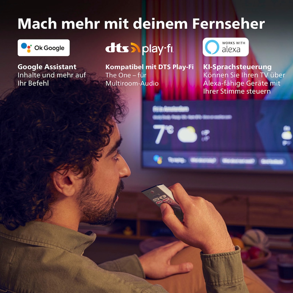 Philips LED-Fernseher »50PUS8507/12«, 126 cm/50 Zoll, 4K Ultra HD, Smart-TV-Android TV