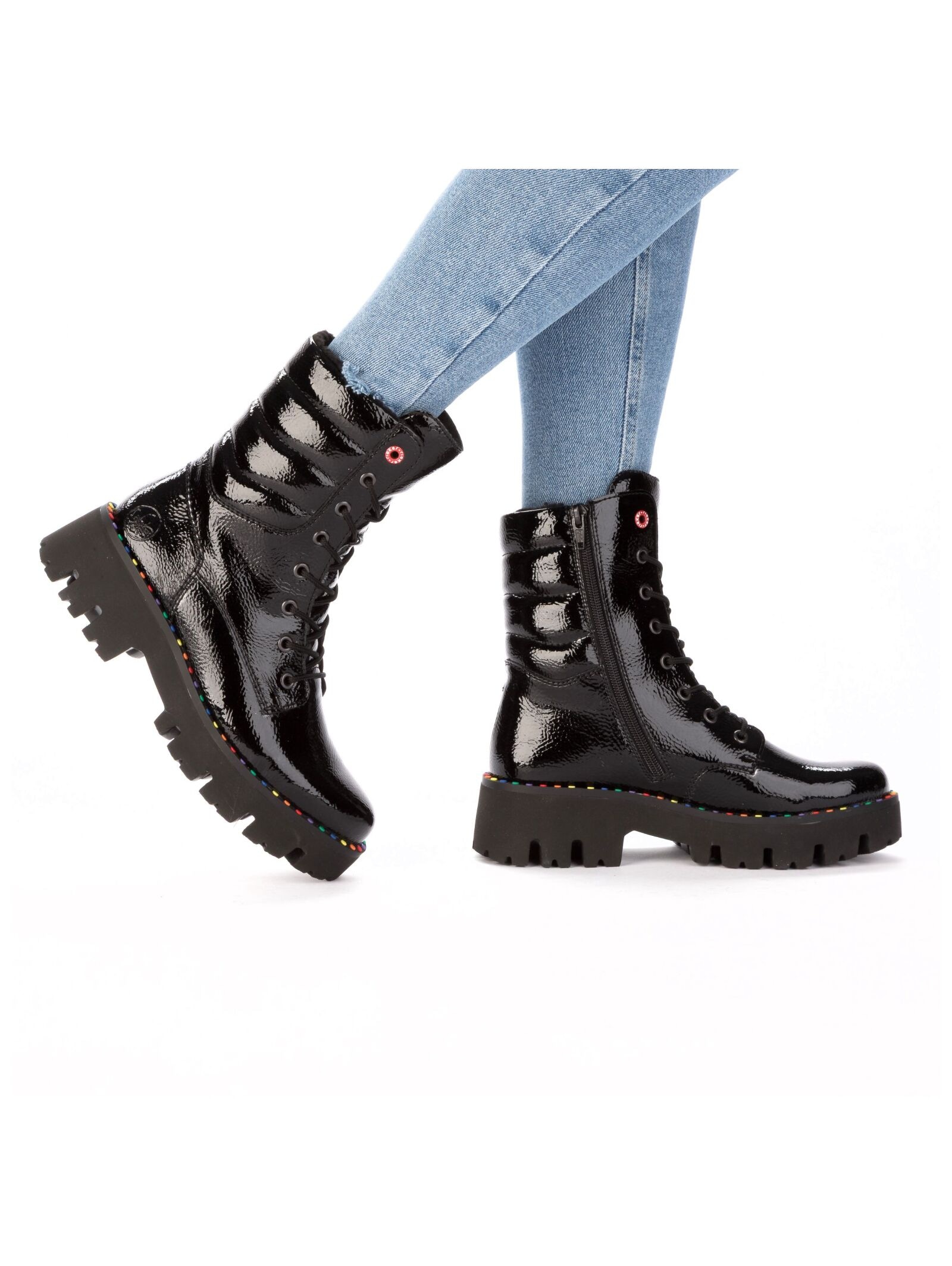 Rieker Schnürstiefelette »Rieker Stiefelette Lederimitat«