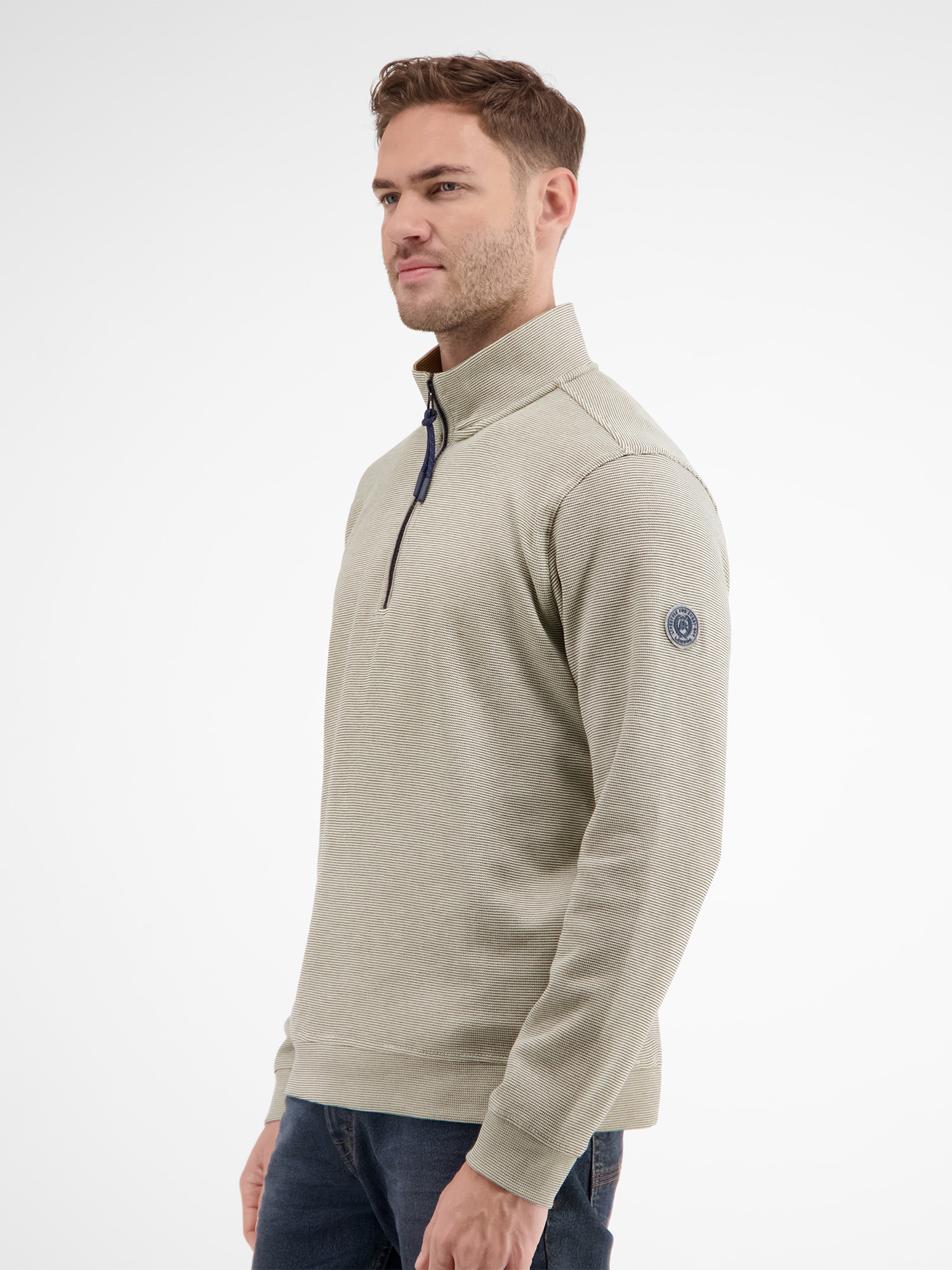 LERROS Sweatshirt »LERROS Unifarbener Sweattroyer für Herren«