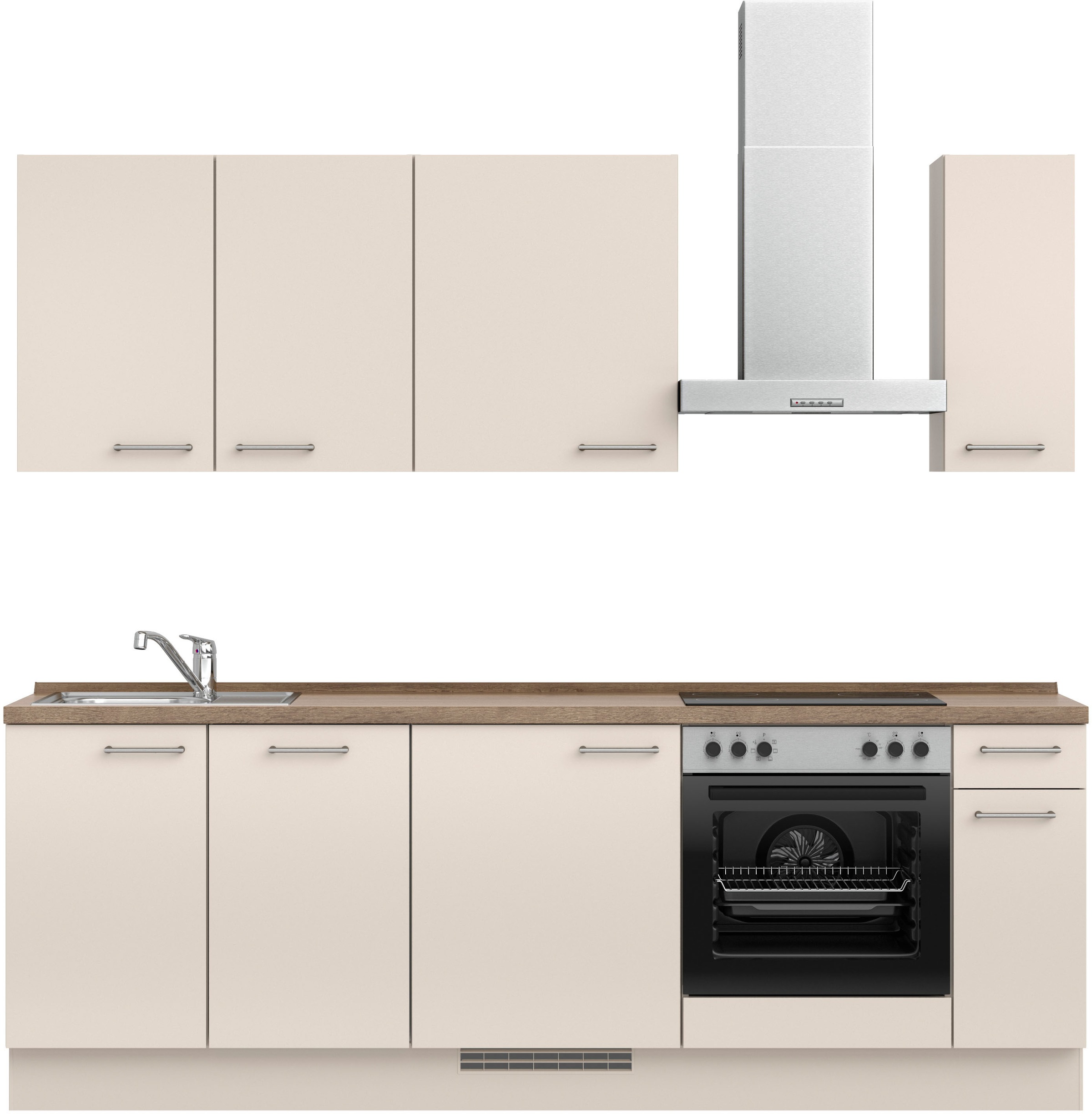 nobilia Küchenzeile ""Laser I", Ausrichtung wählbar, Breite 240 cm" vormont günstig online kaufen