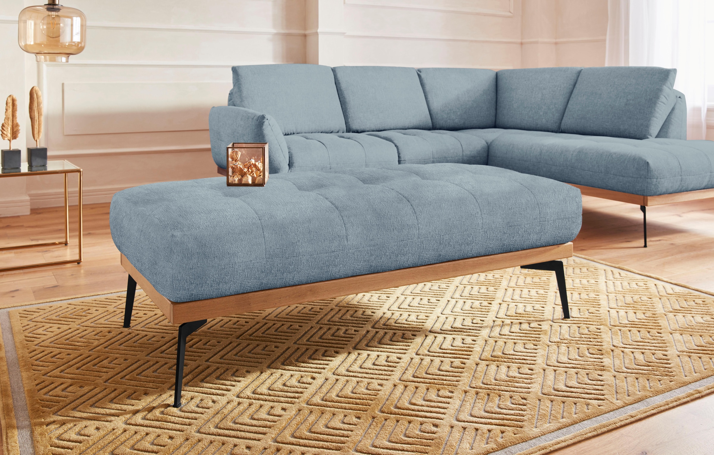 Guido Maria Kretschmer Home&Living Hocker "Palíc, moderner Polsterhocker" günstig online kaufen